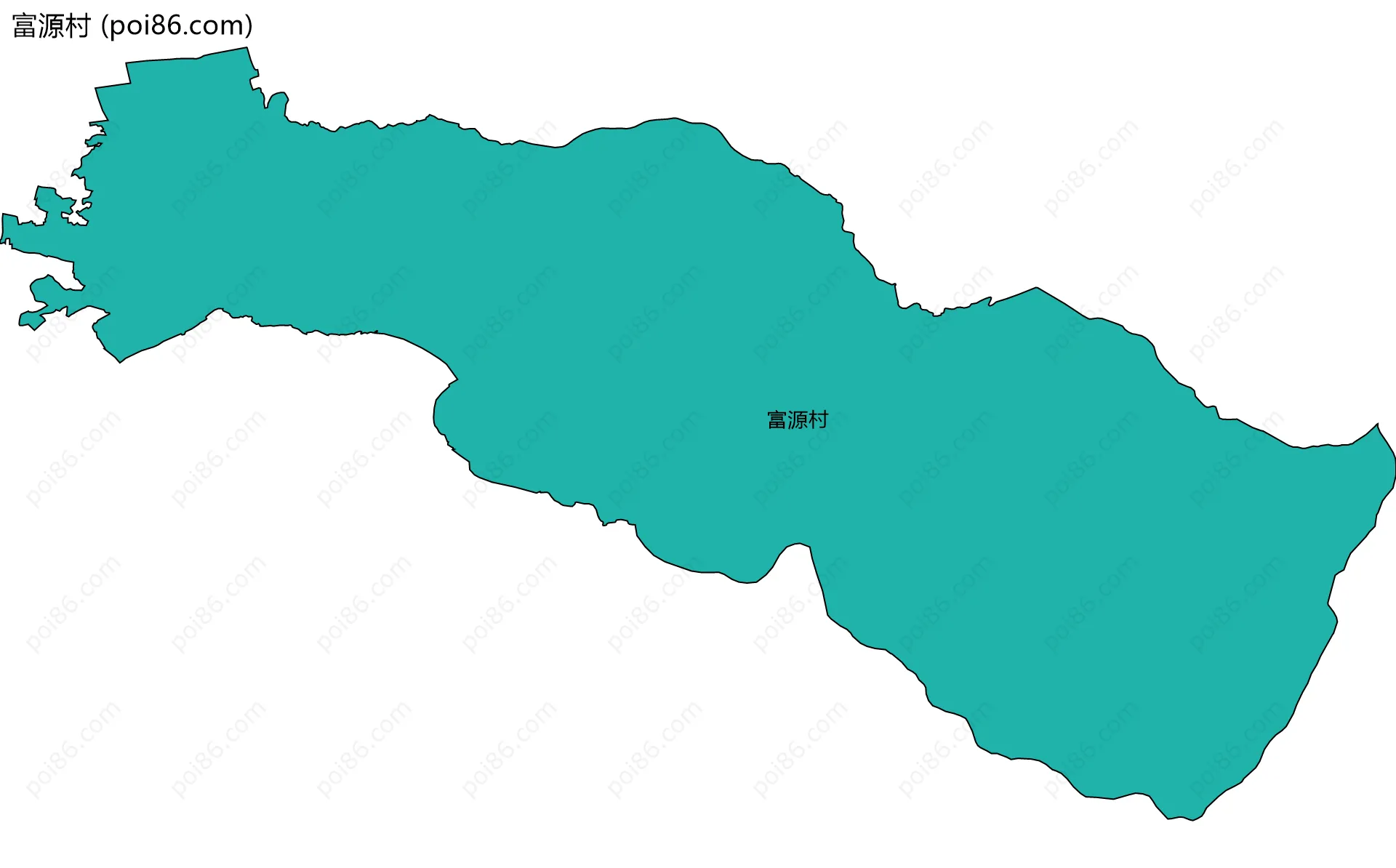 富源村边界地图