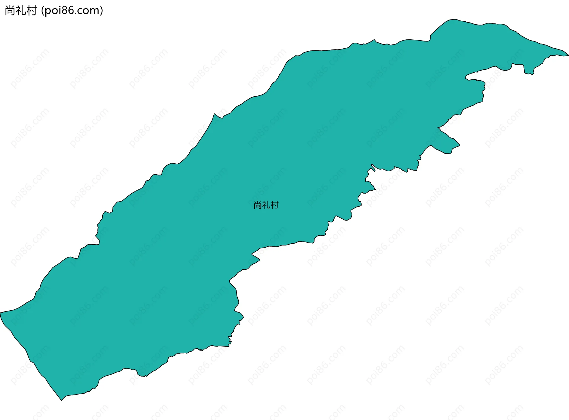 尚礼村边界地图
