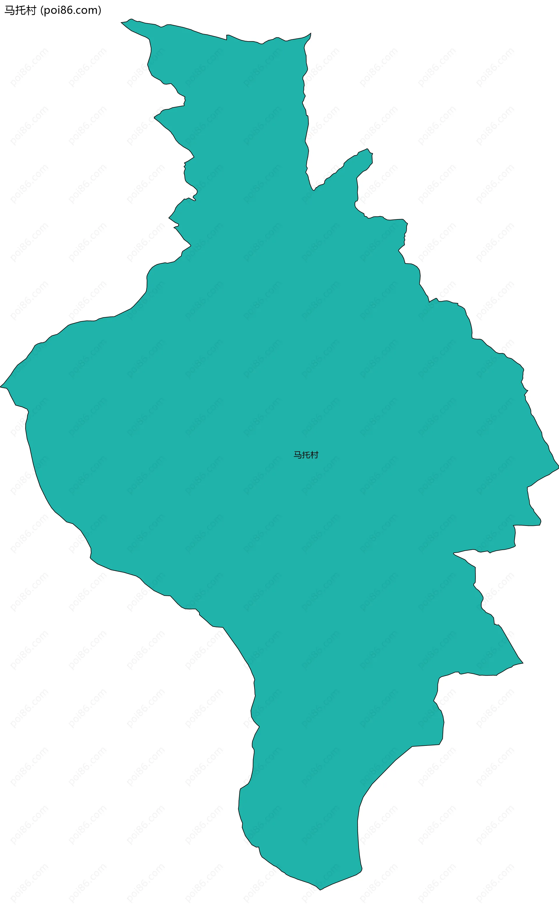 马托村边界地图