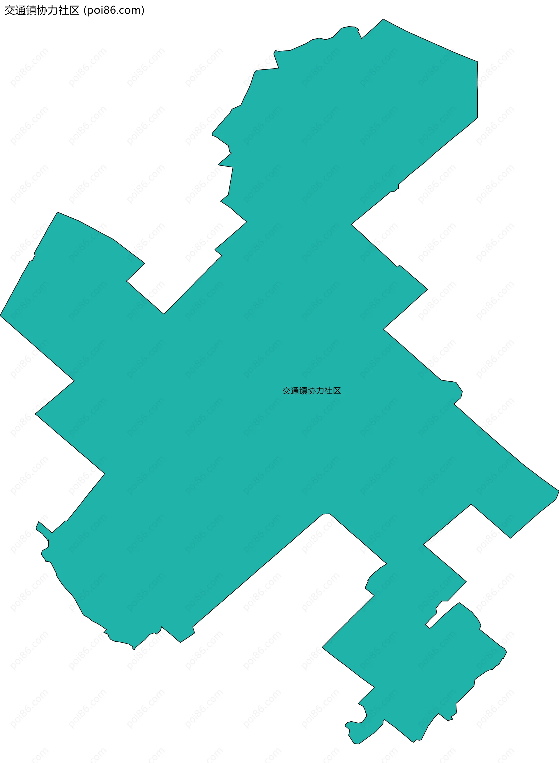 交通镇协力社区边界地图