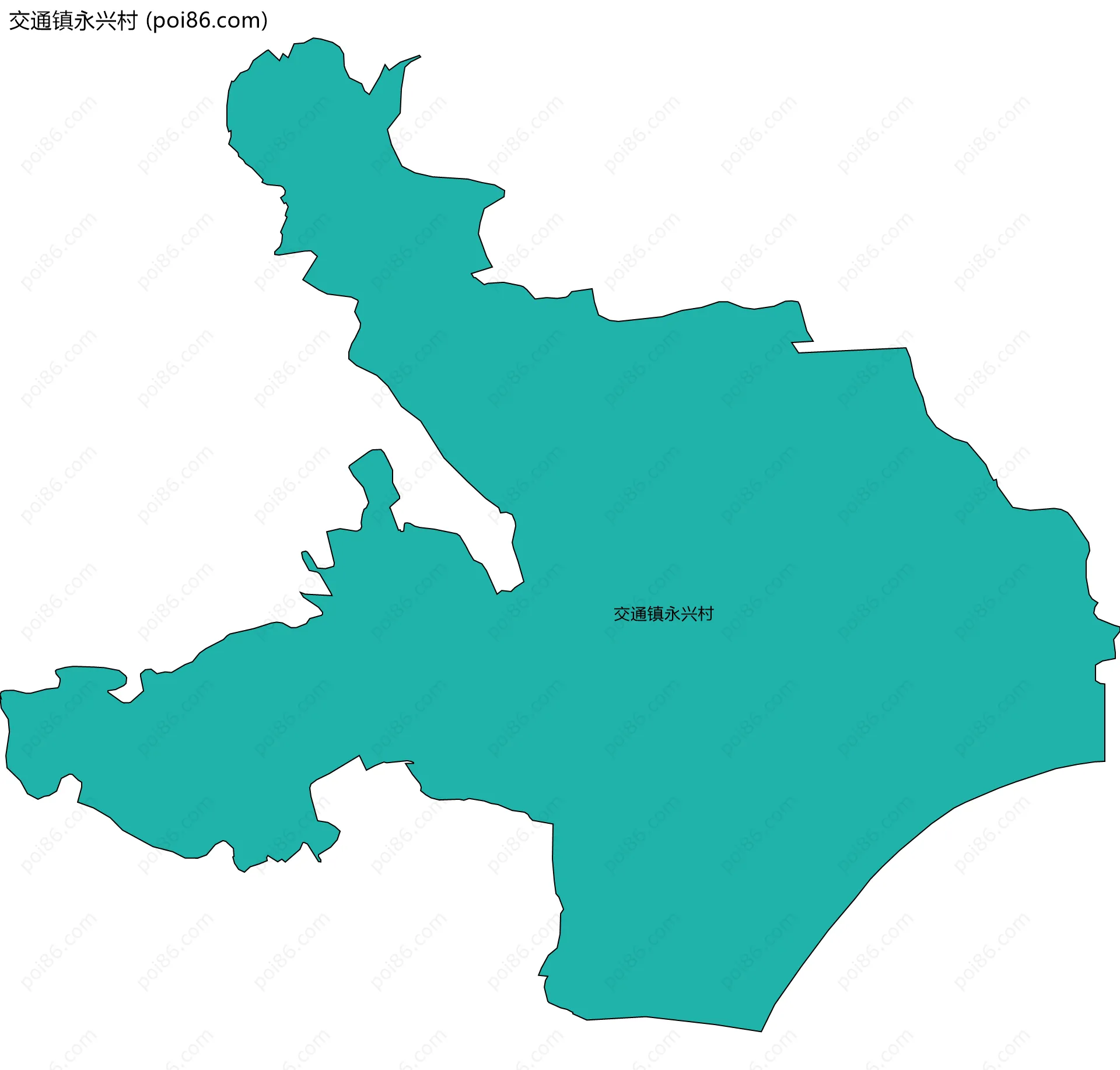 交通镇永兴村边界地图