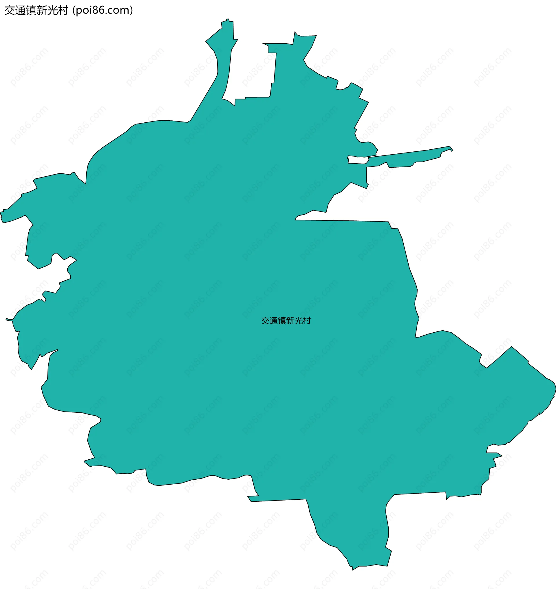 交通镇新光村边界地图