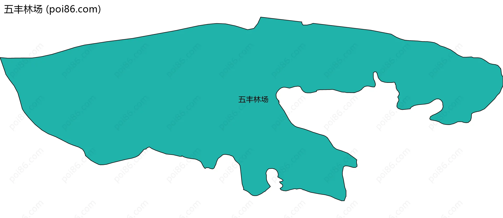 五丰林场边界地图