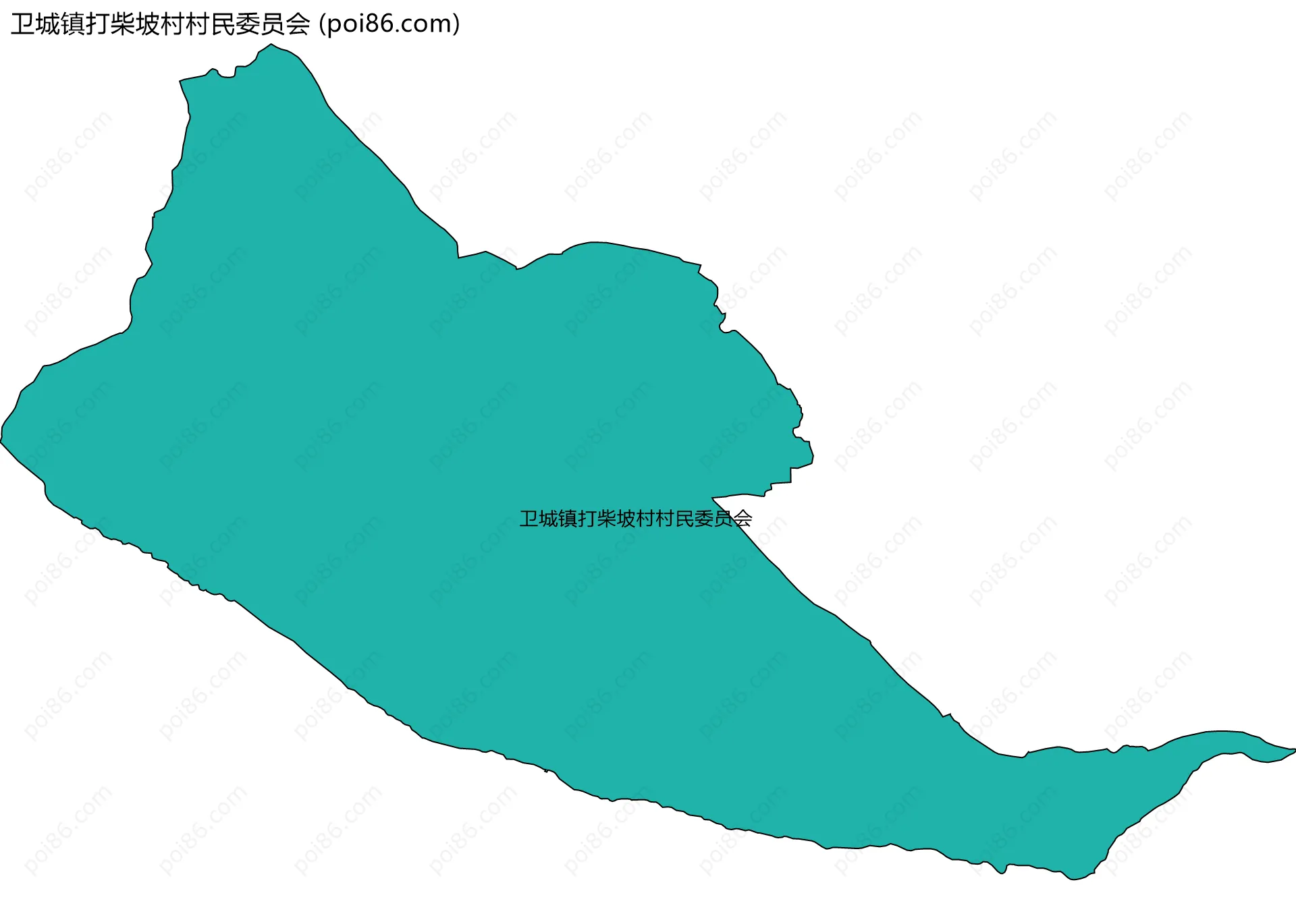 卫城镇打柴坡村村民委员会边界地图