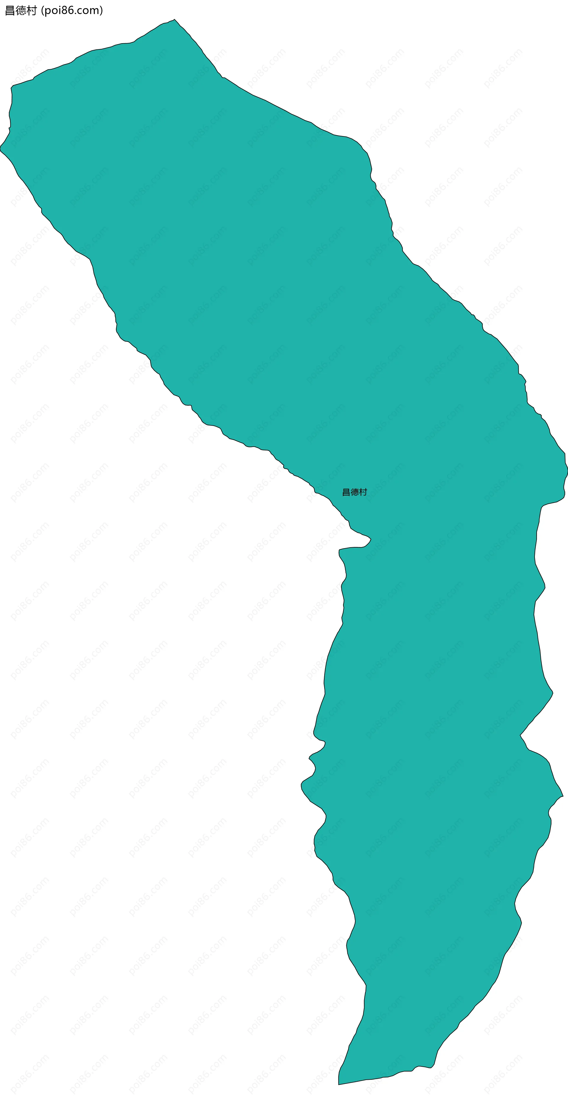 昌德村边界地图