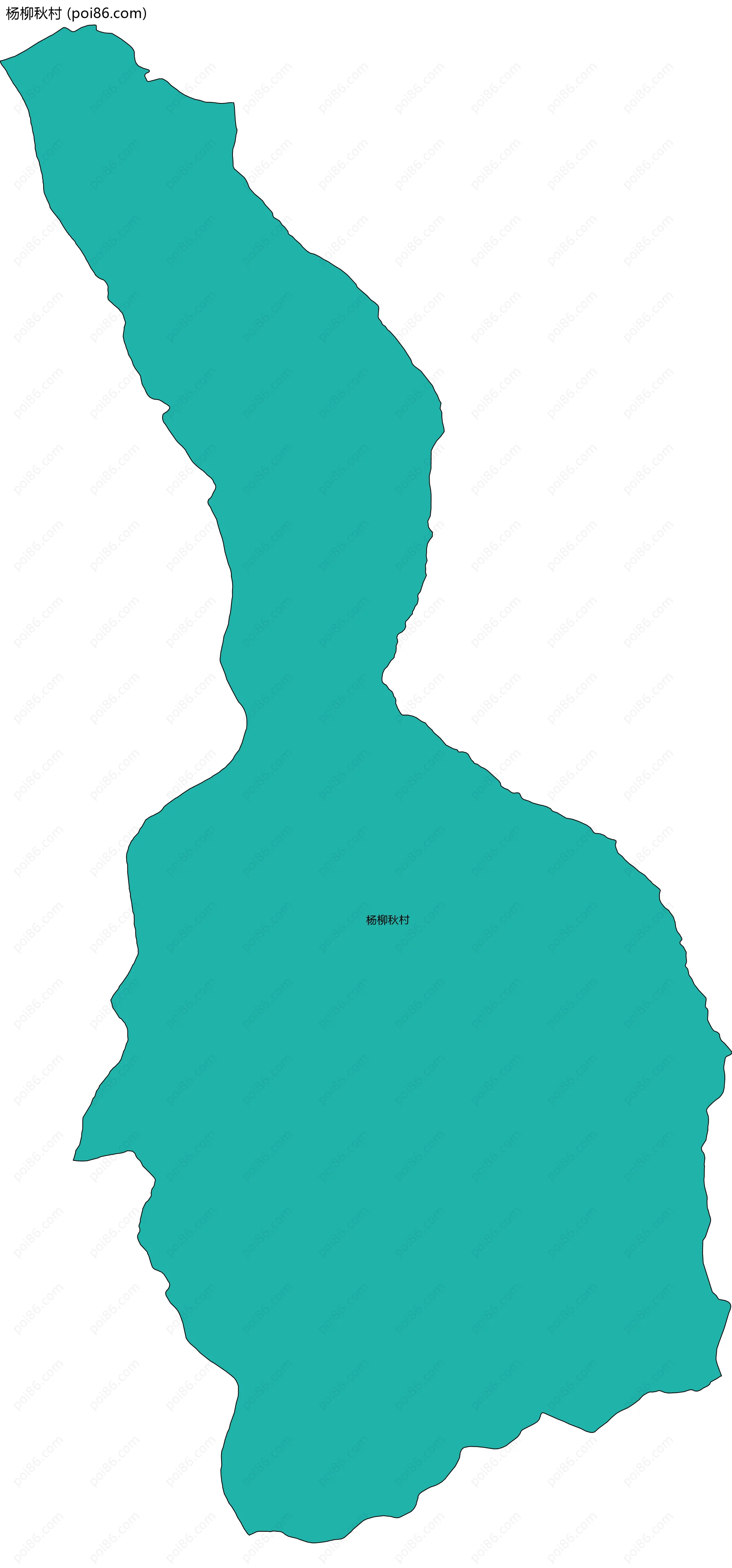 杨柳秋村边界地图