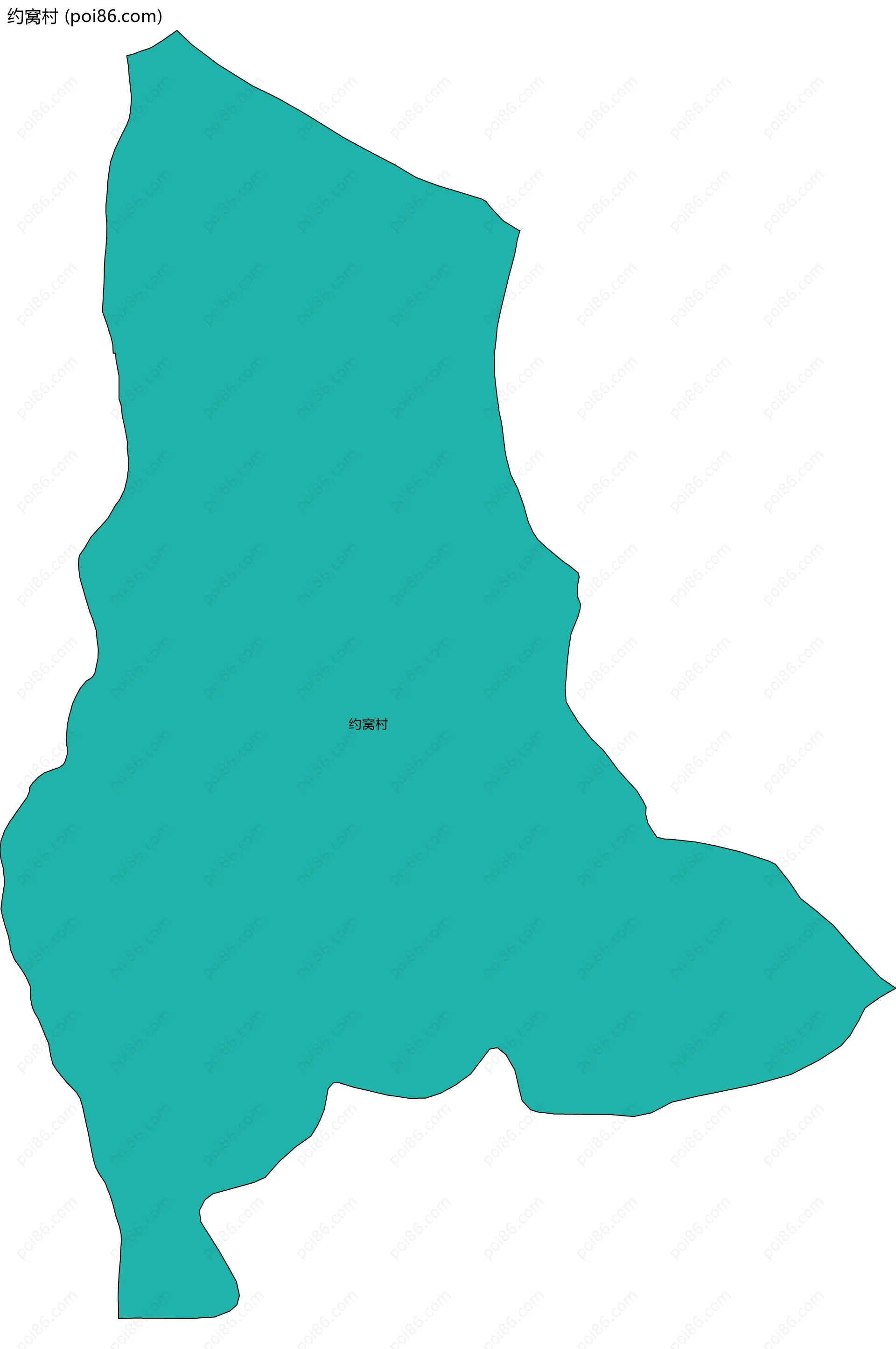 约窝村边界地图