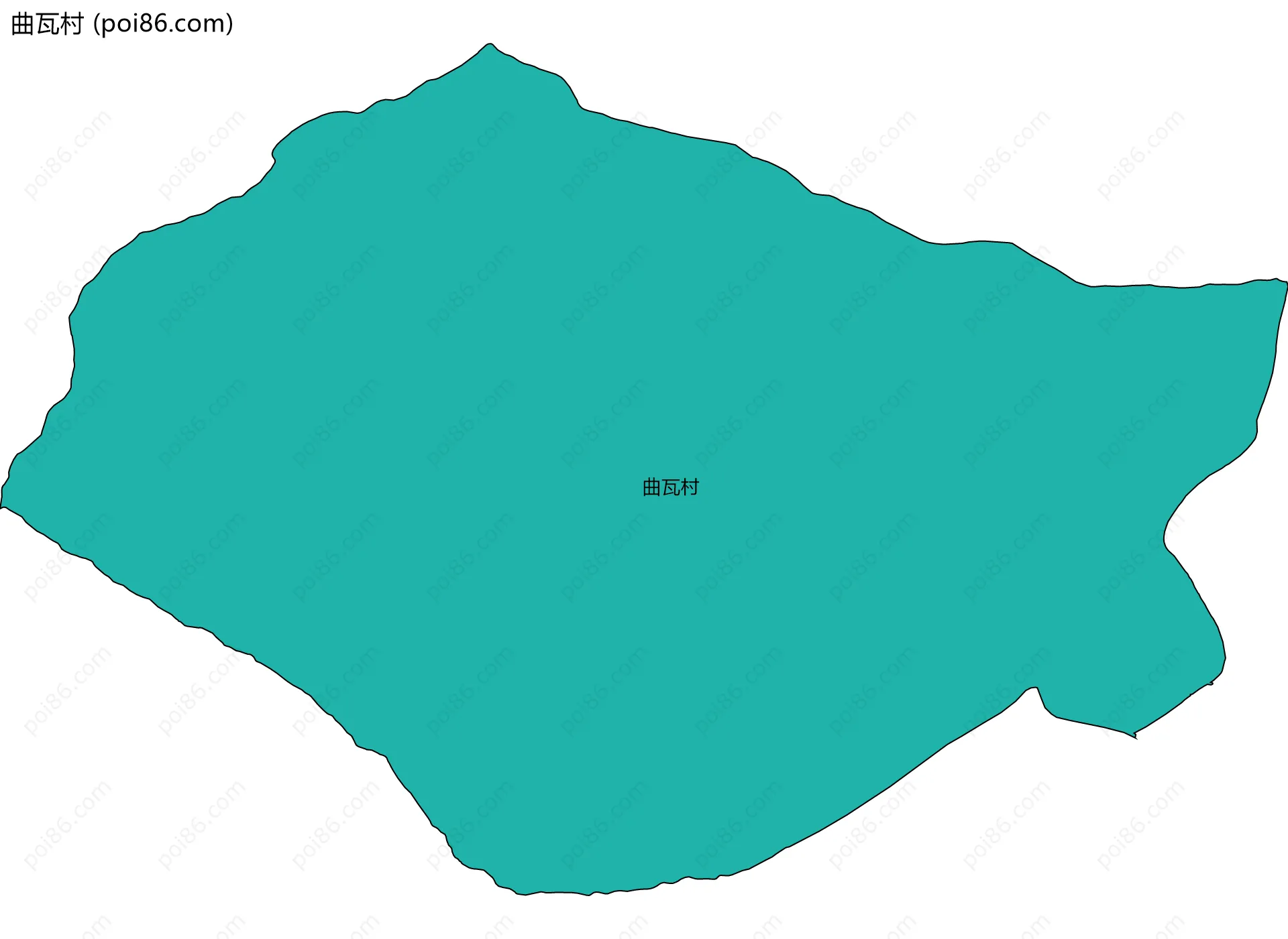 曲瓦村边界地图