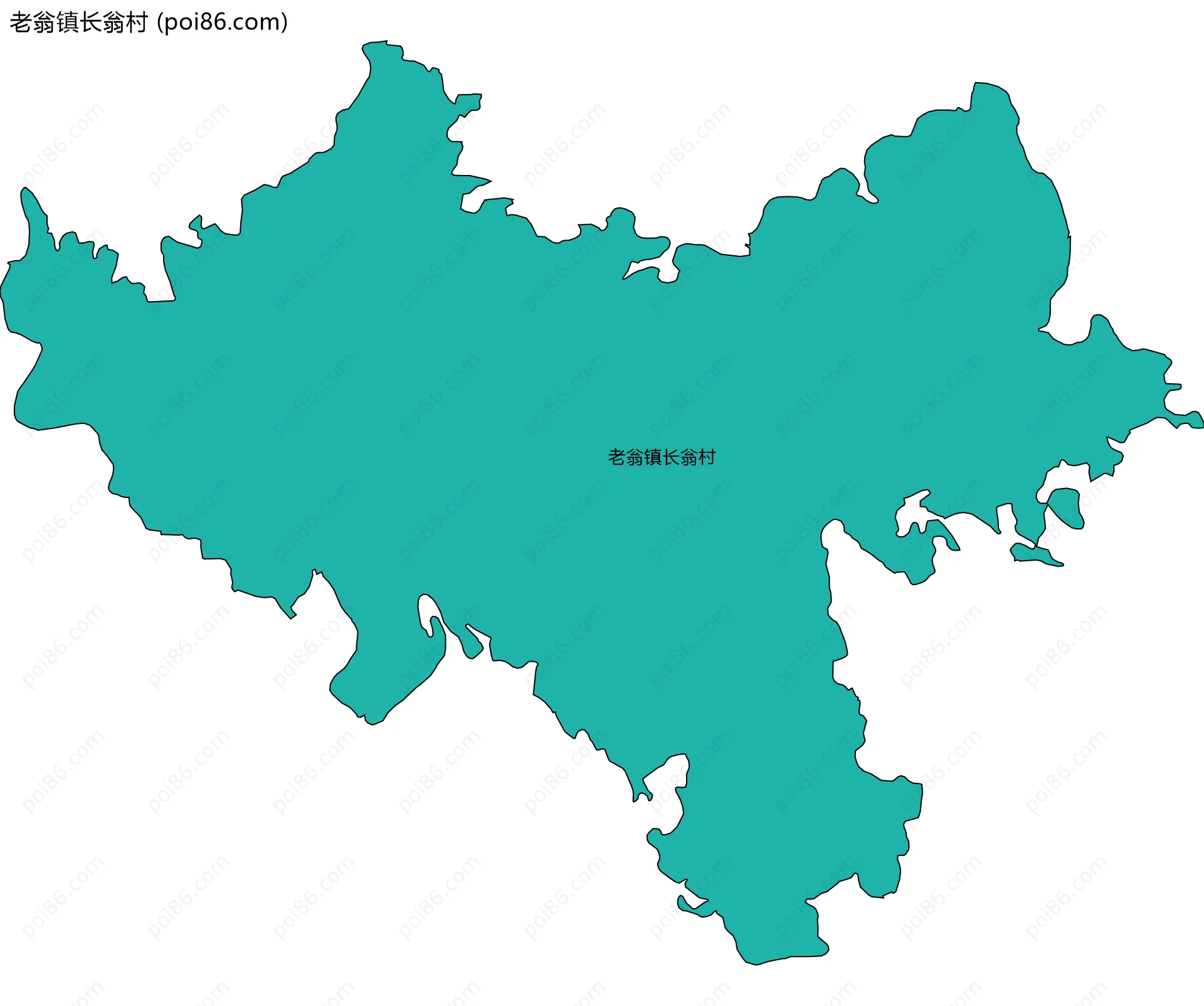 老翁镇长翁村边界地图