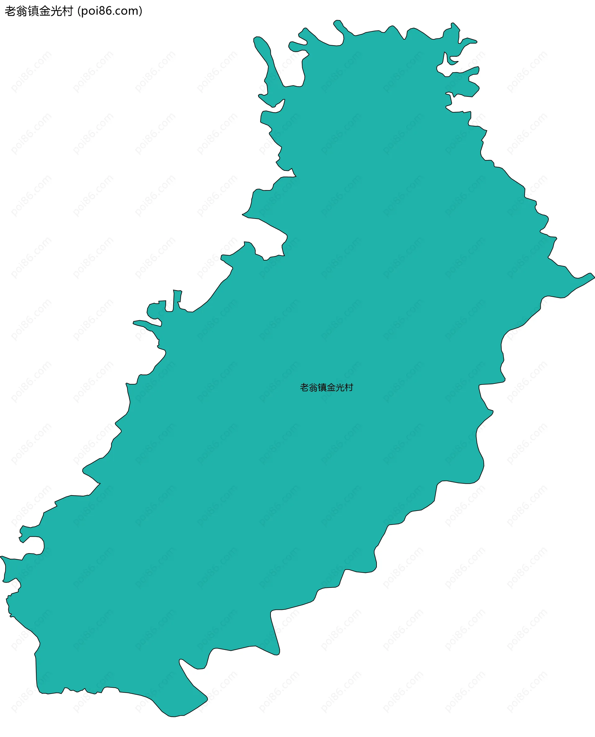 老翁镇金光村边界地图