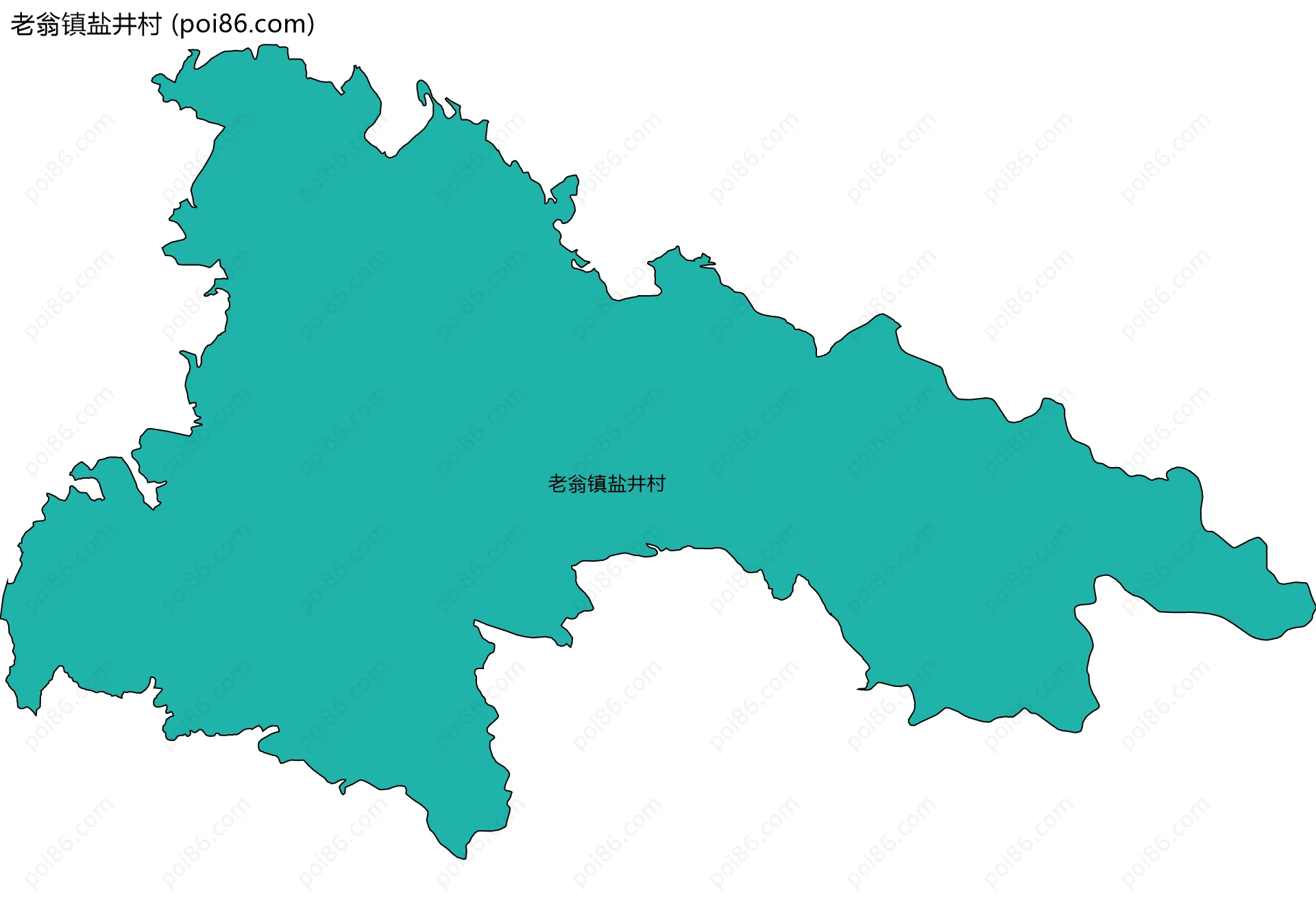 老翁镇盐井村边界地图