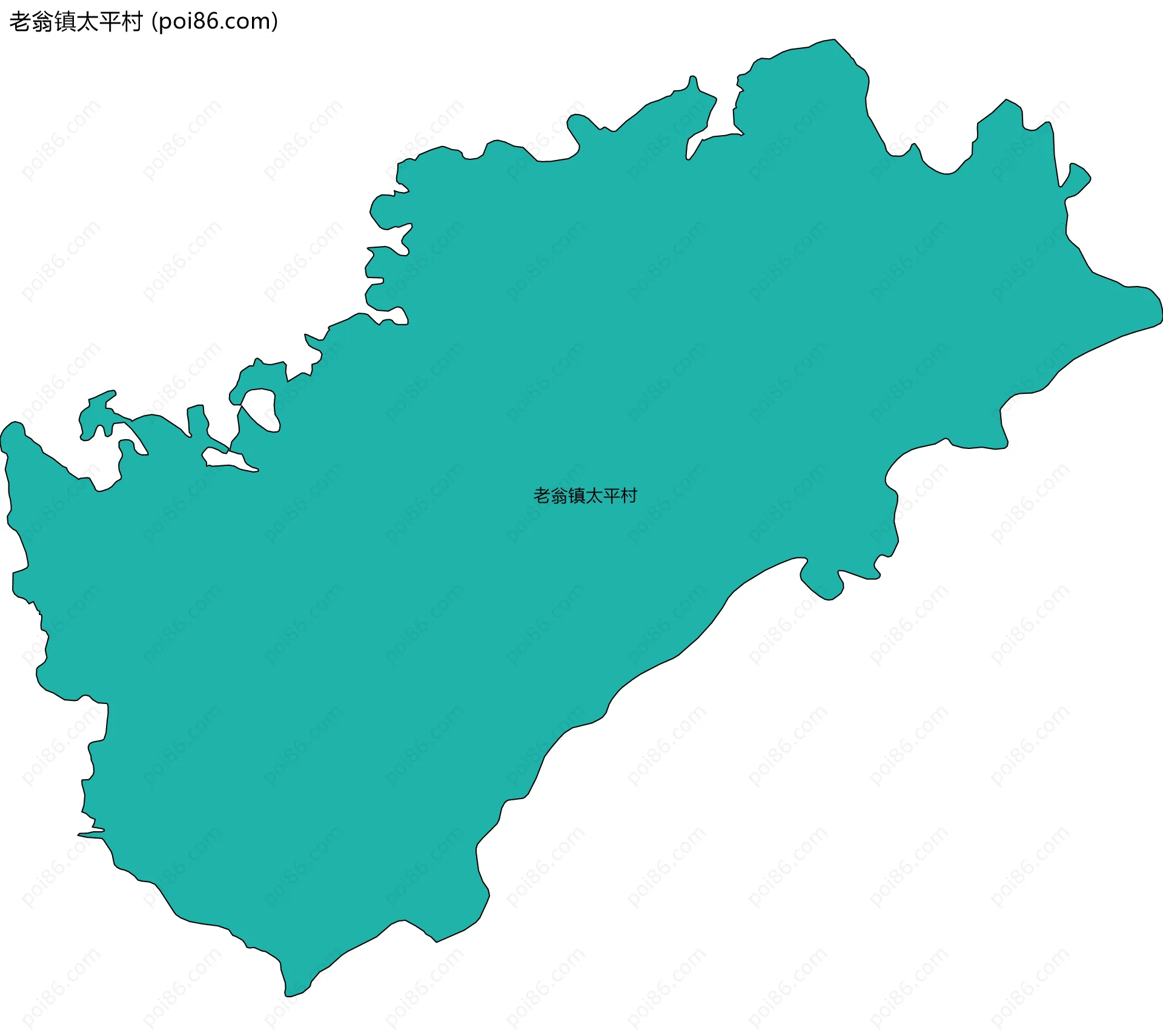 老翁镇太平村边界地图