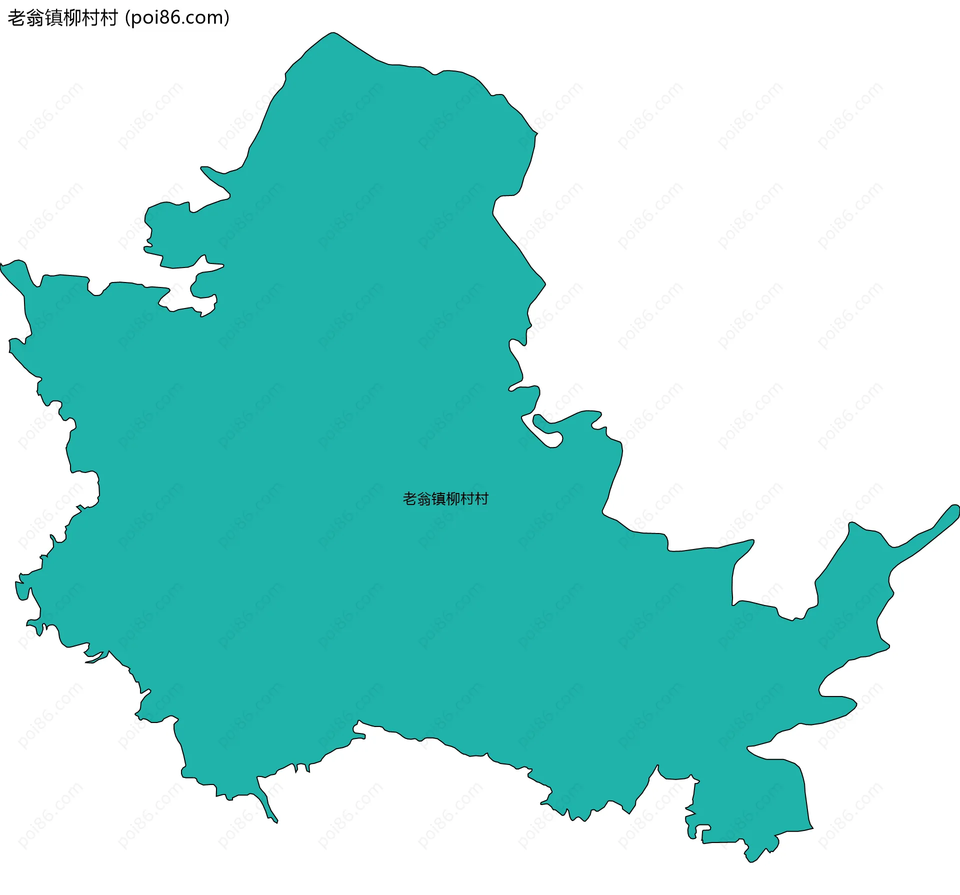 老翁镇柳村村边界地图