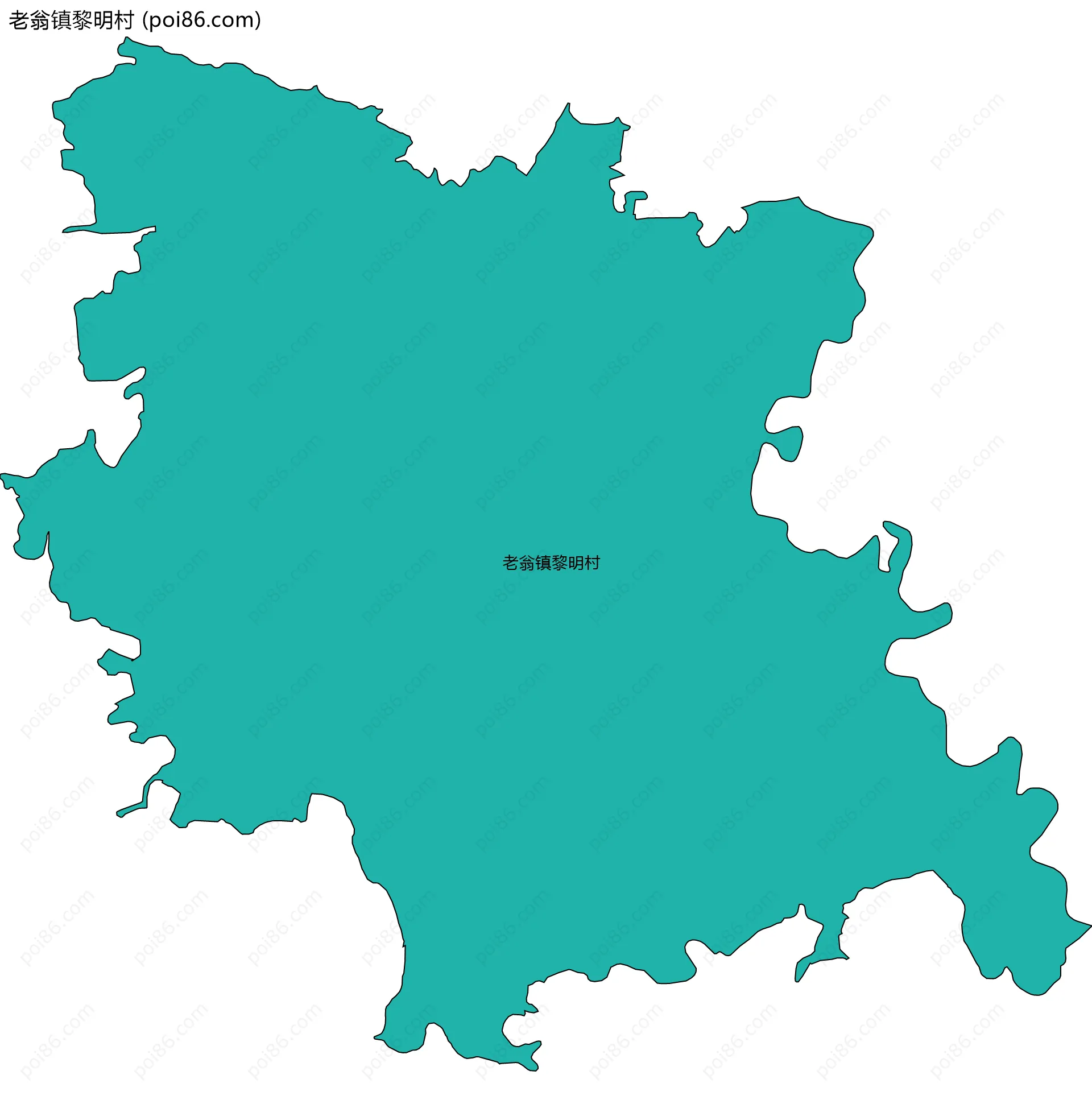 老翁镇黎明村边界地图