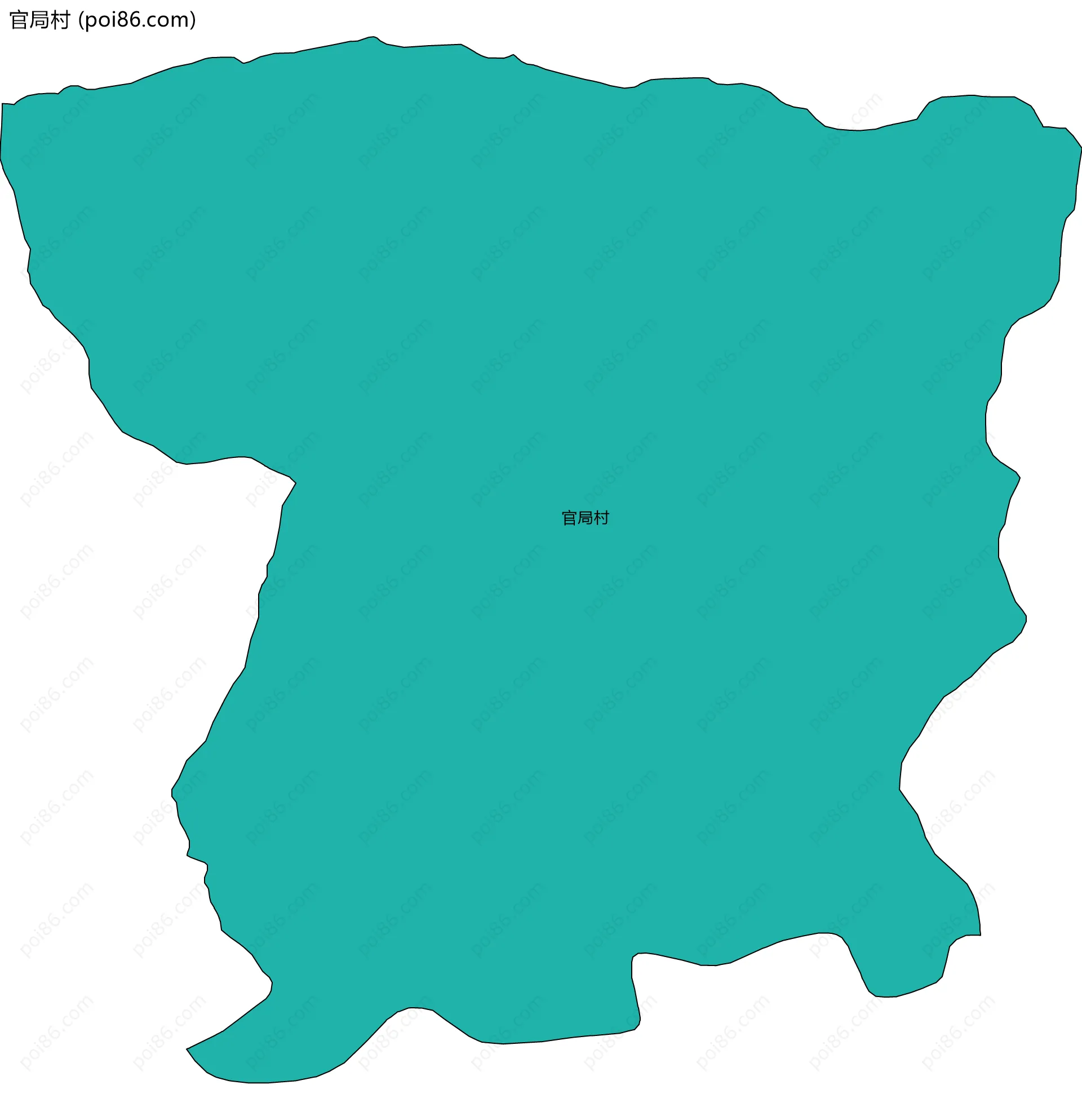 官局村边界地图