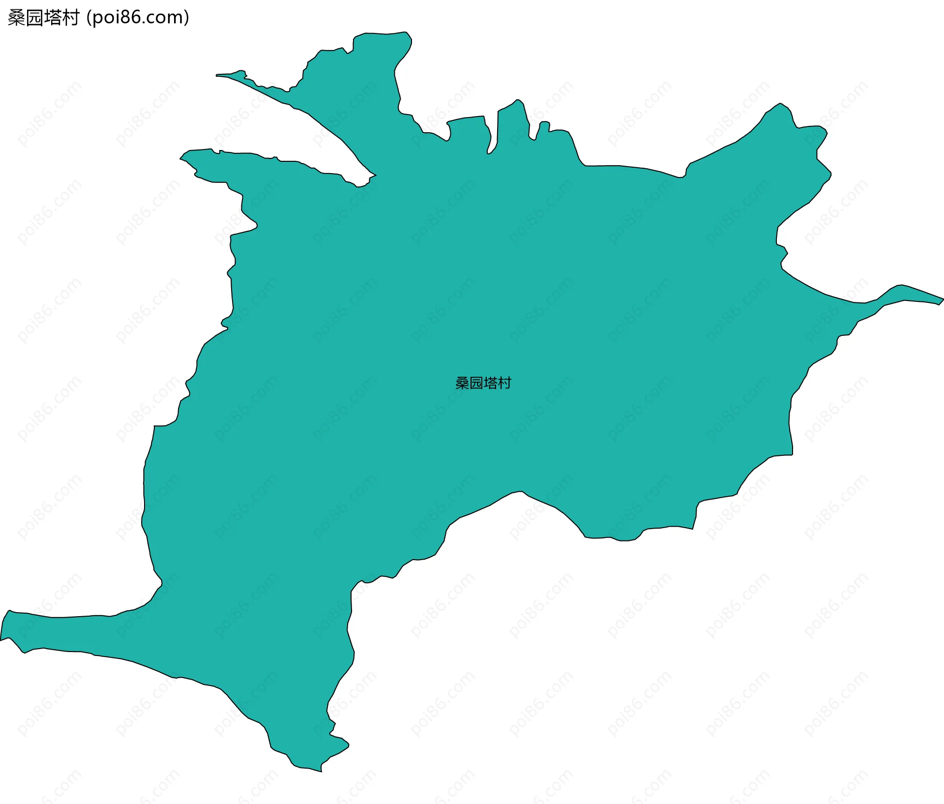 桑园塔村边界地图
