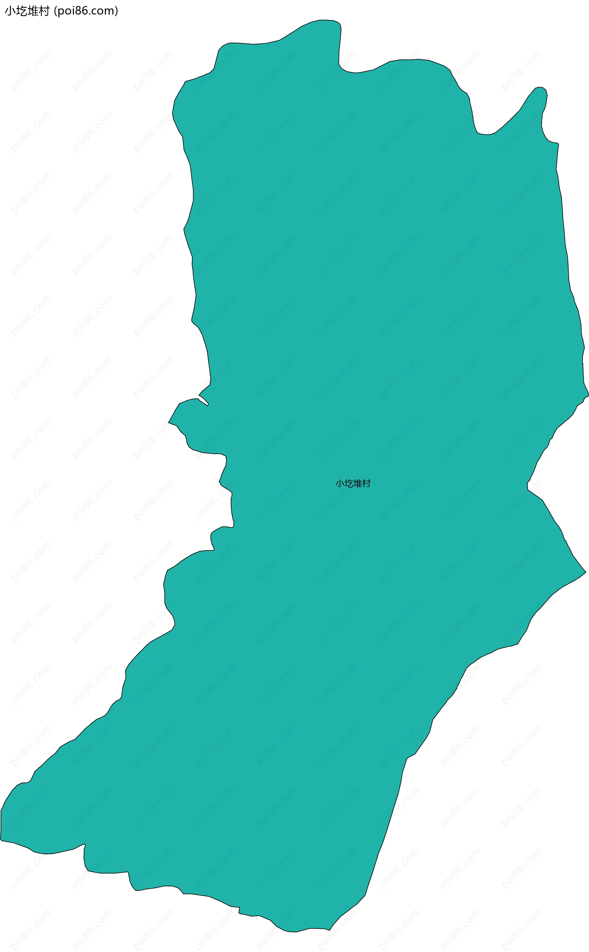 小圪堆村边界地图