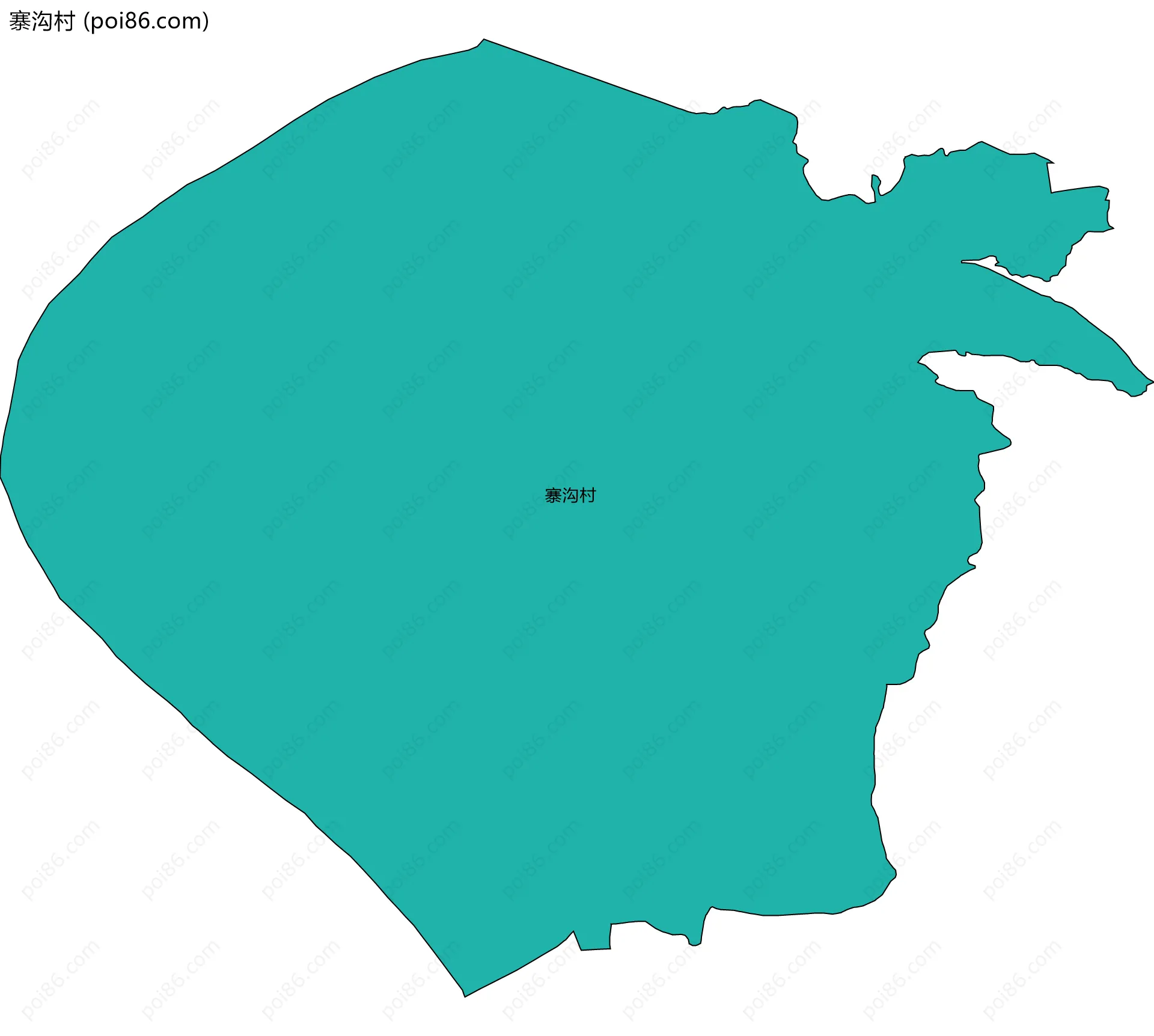 寨沟村边界地图