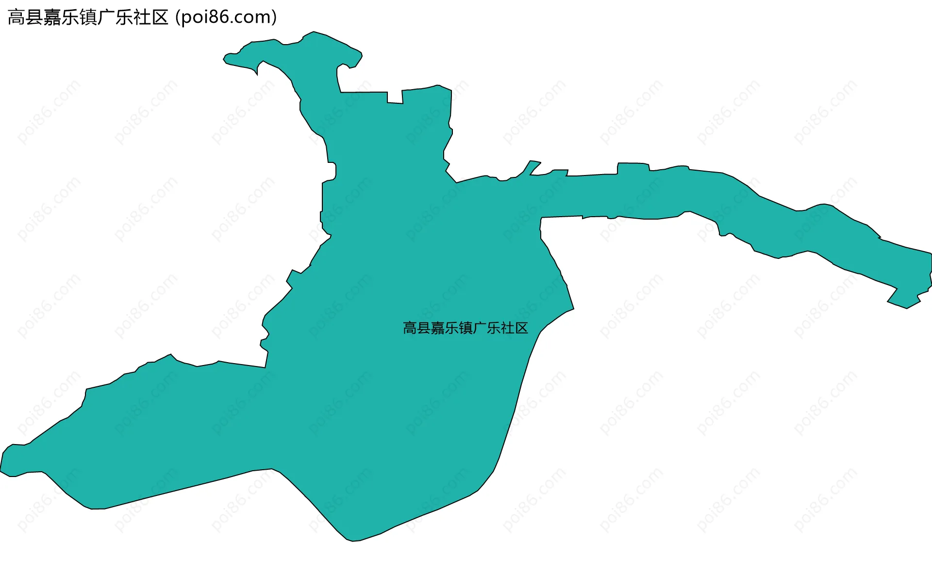 高县嘉乐镇广乐社区边界地图