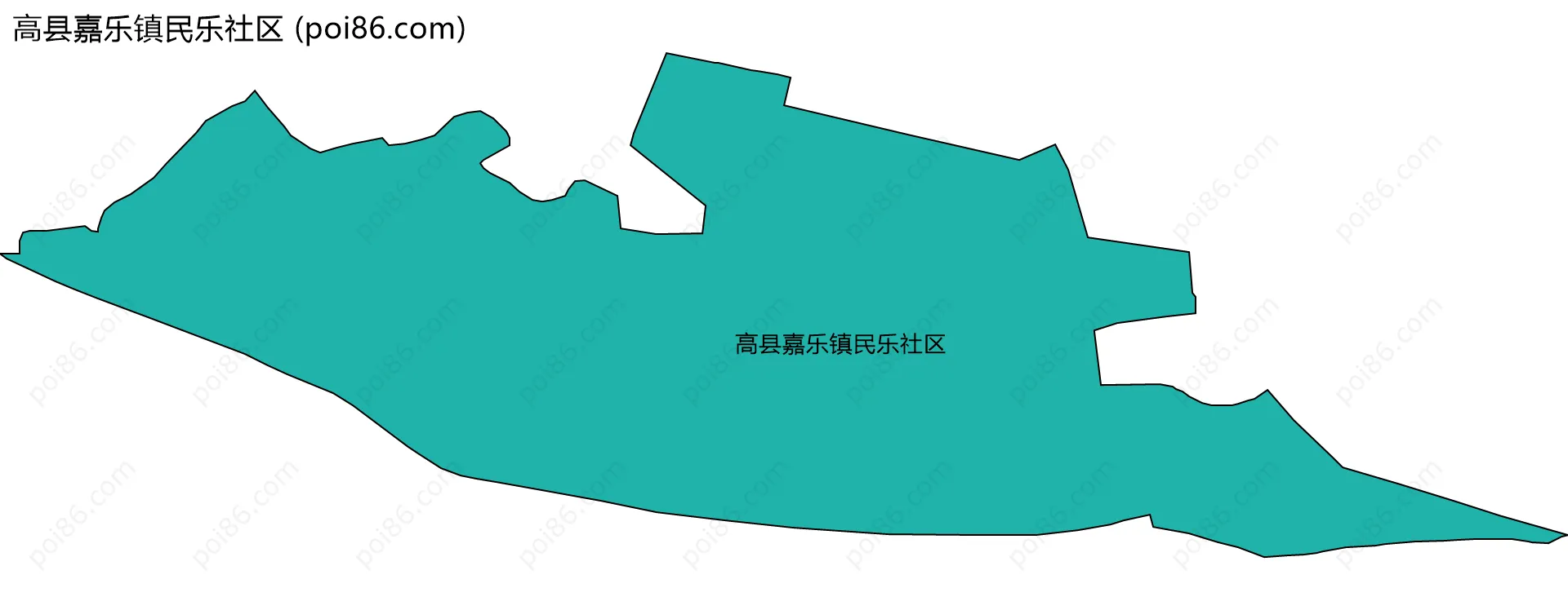 高县嘉乐镇民乐社区边界地图