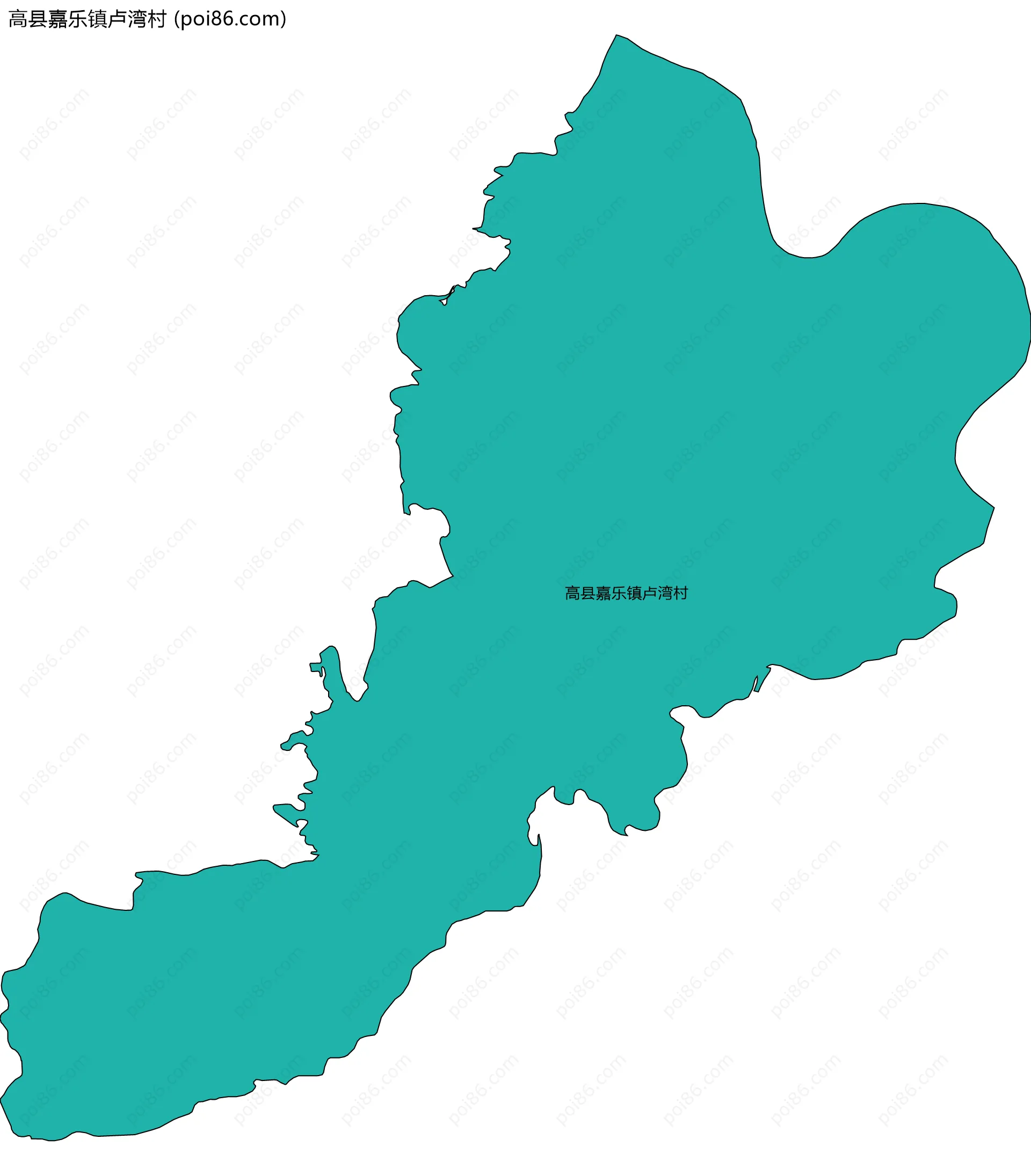 高县嘉乐镇卢湾村边界地图