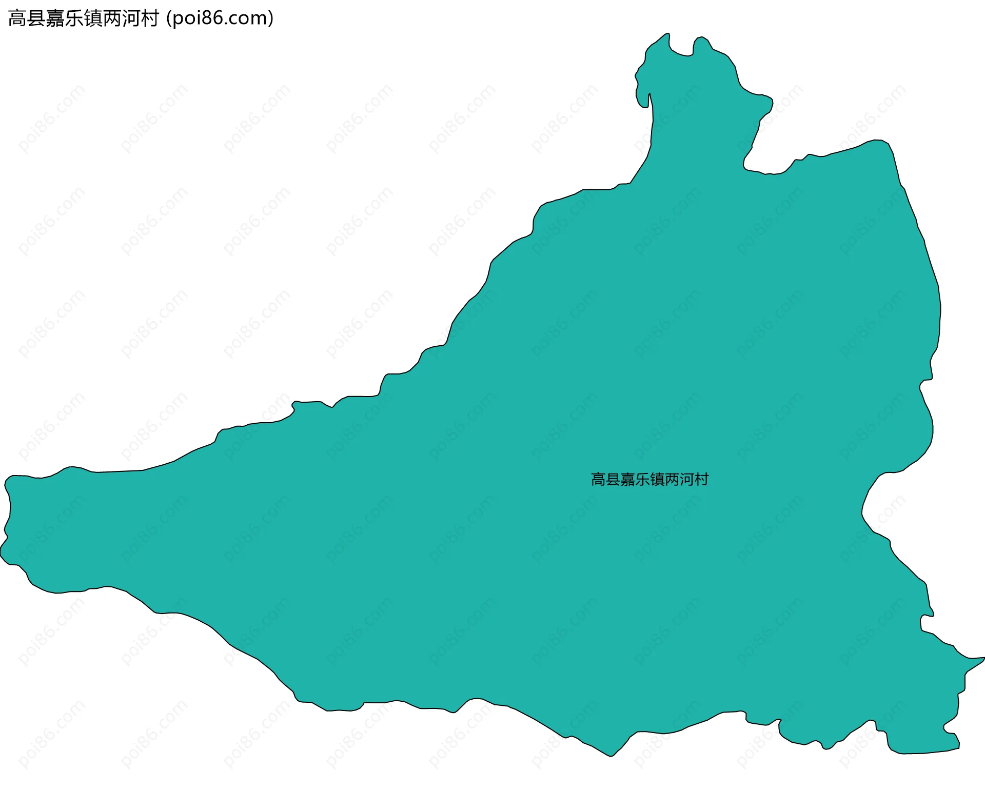 高县嘉乐镇两河村边界地图