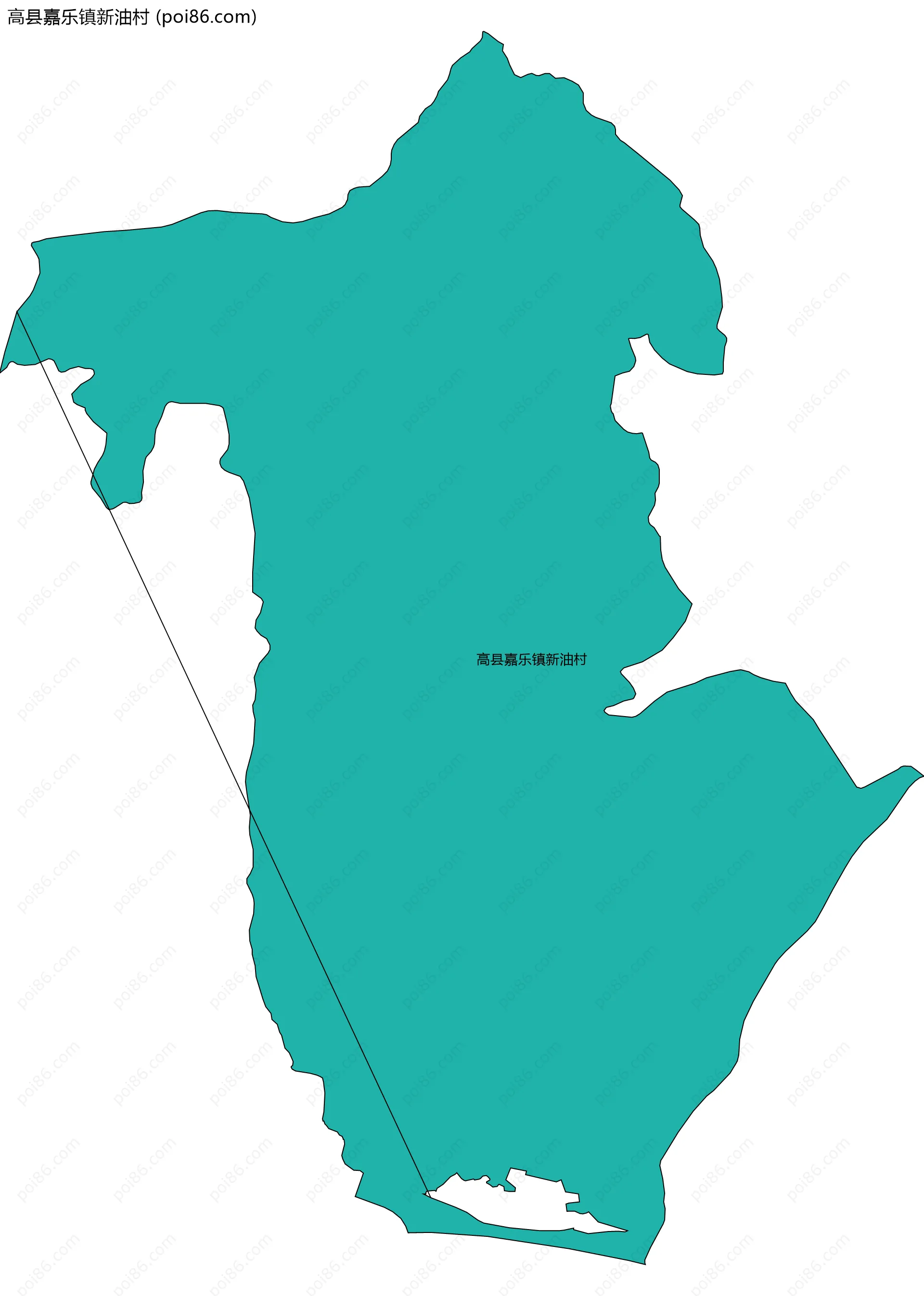 高县嘉乐镇新油村边界地图