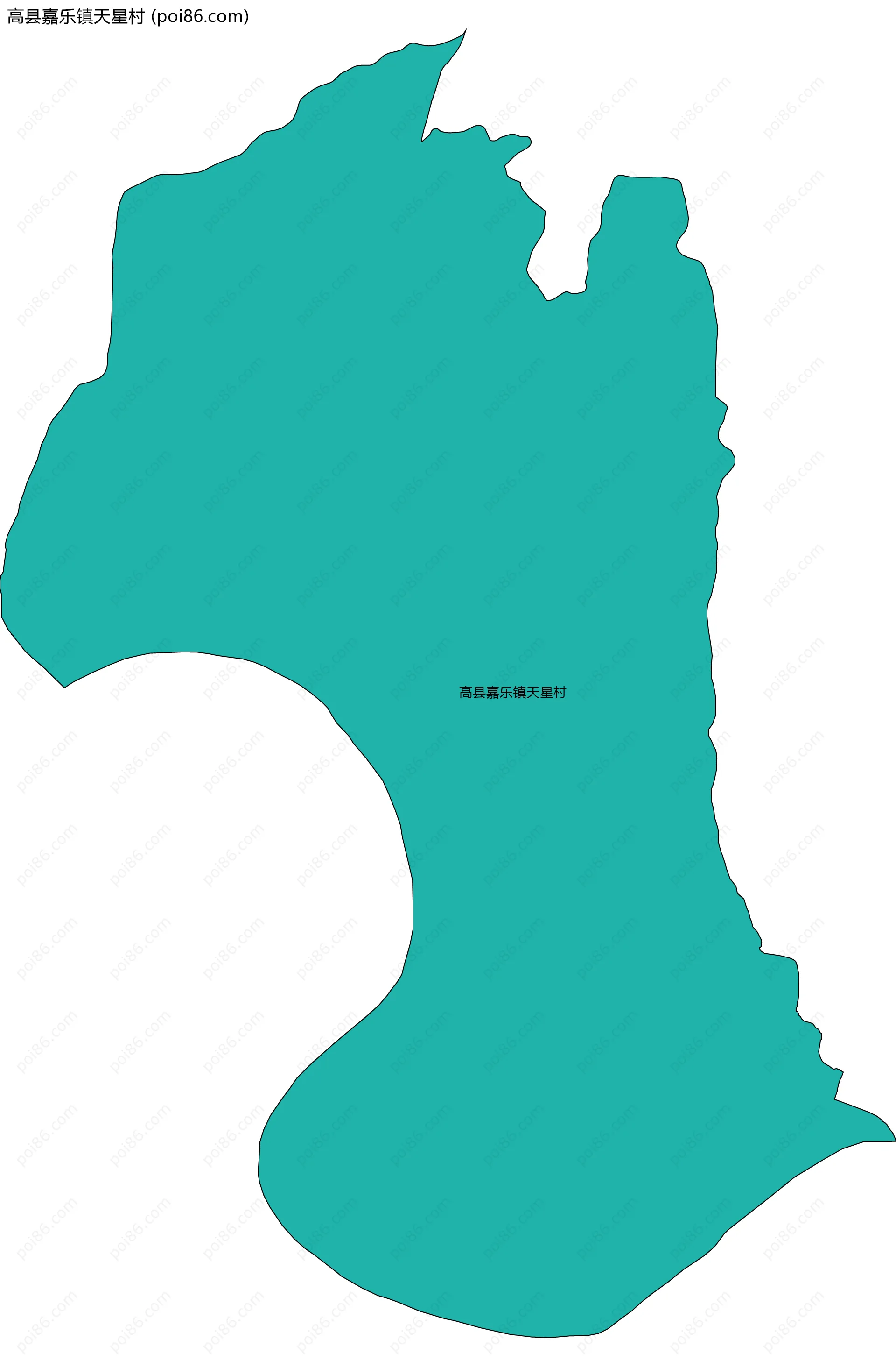 高县嘉乐镇天星村边界地图