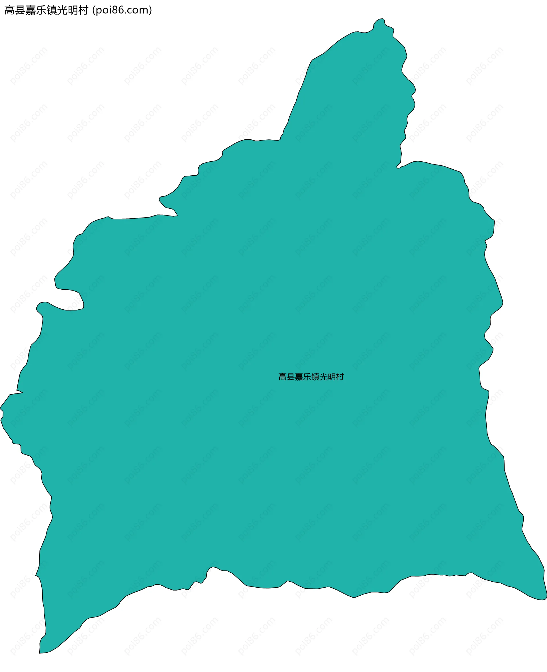 高县嘉乐镇光明村边界地图