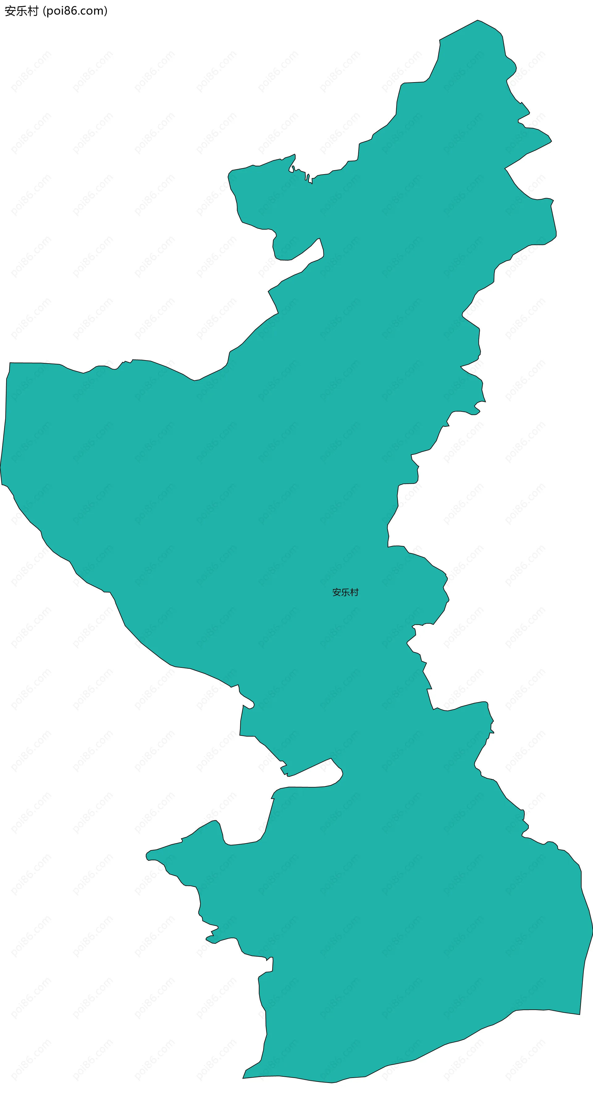 安乐村边界地图