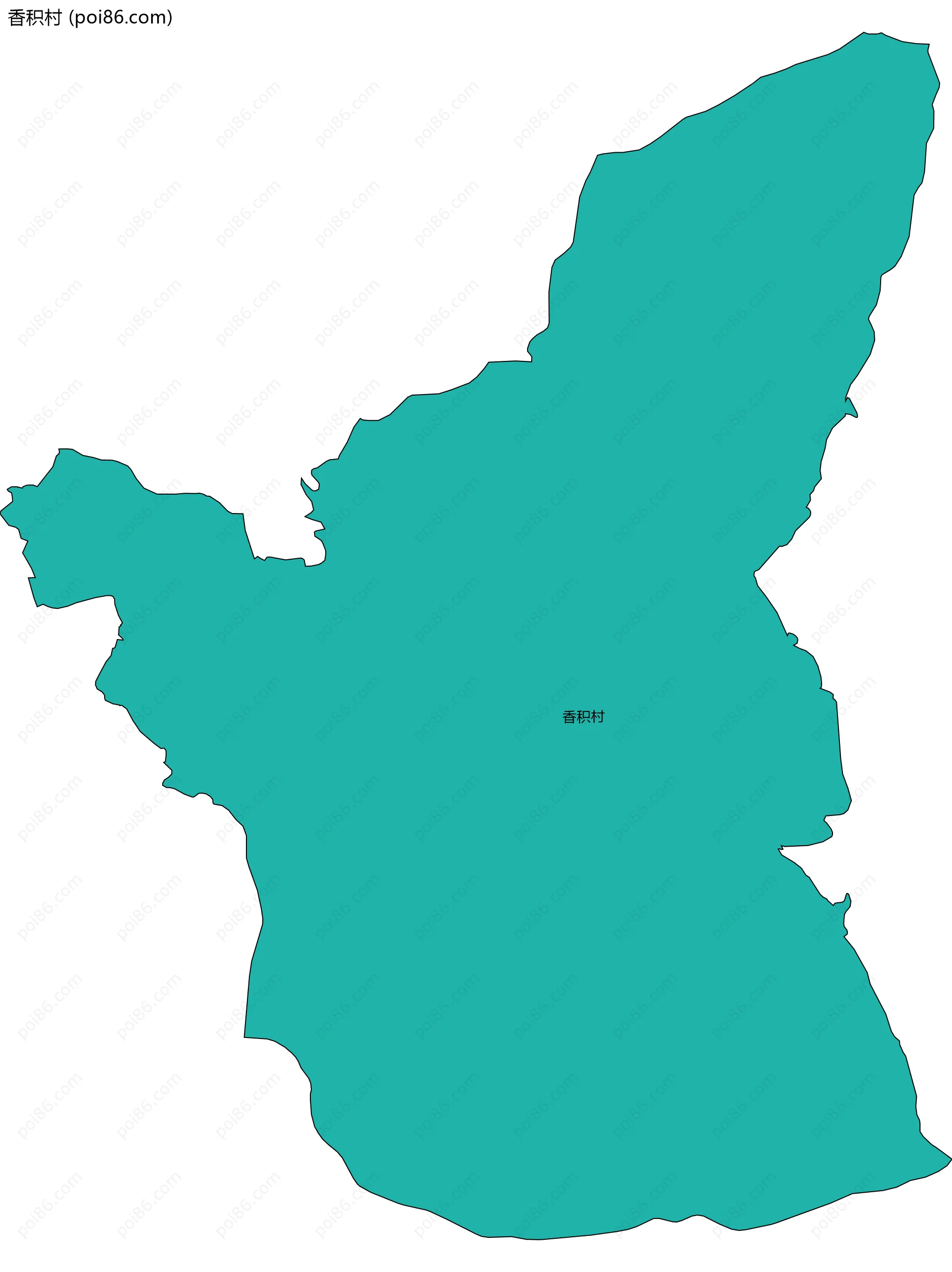 香积村边界地图