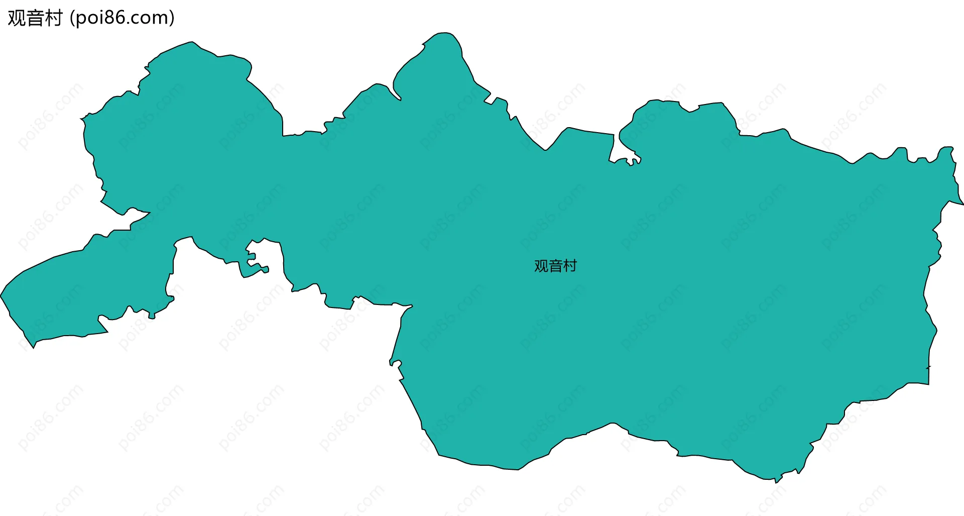 观音村边界地图