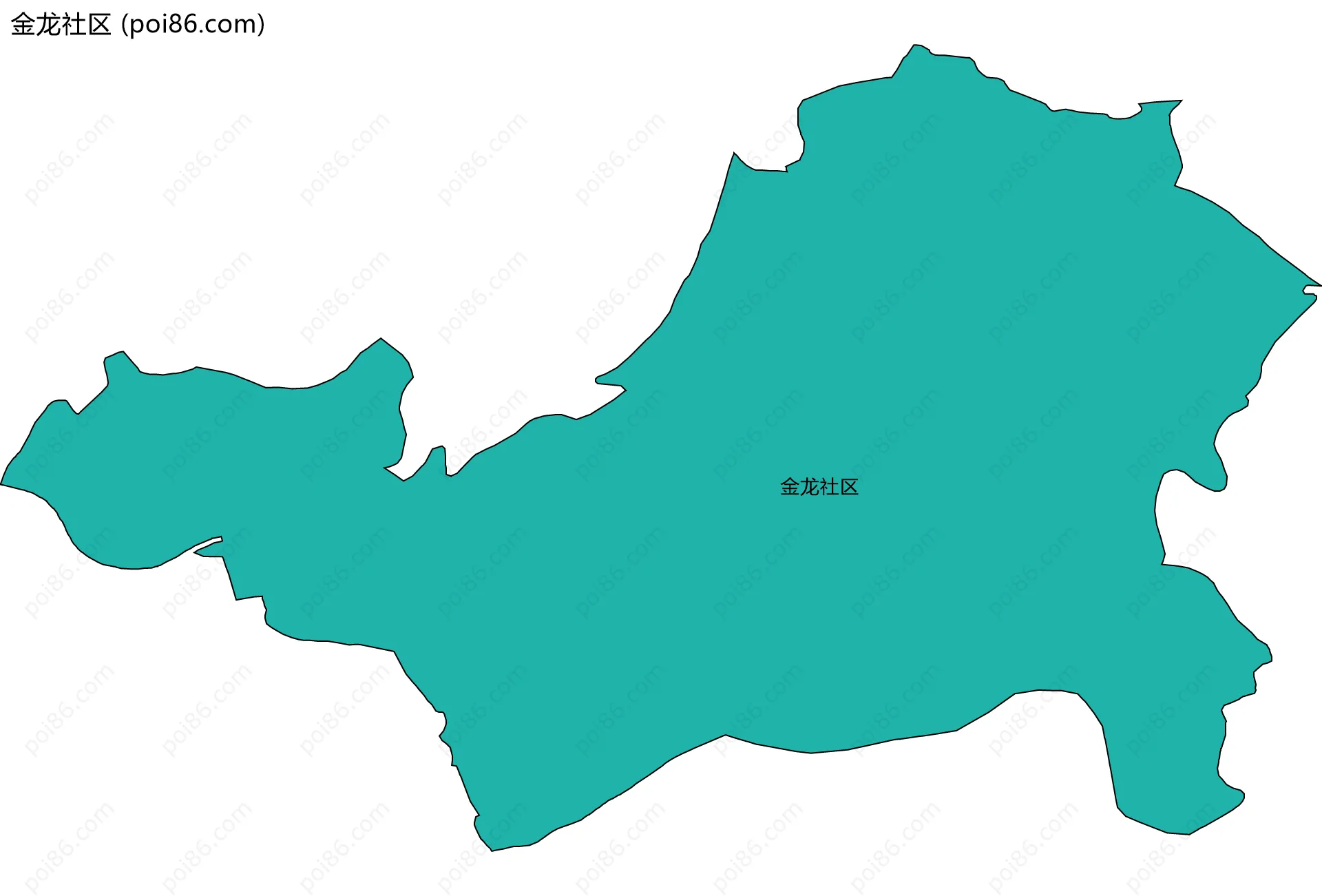 金龙社区边界地图