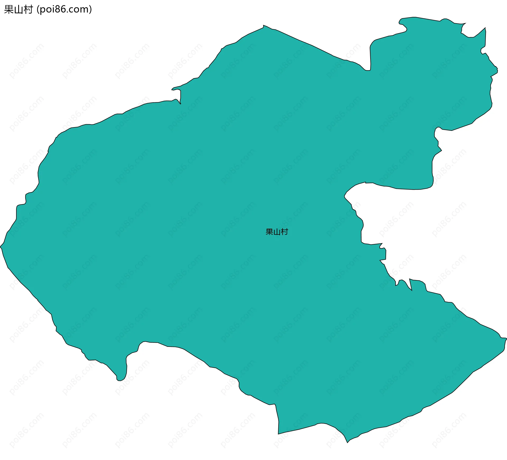 果山村边界地图