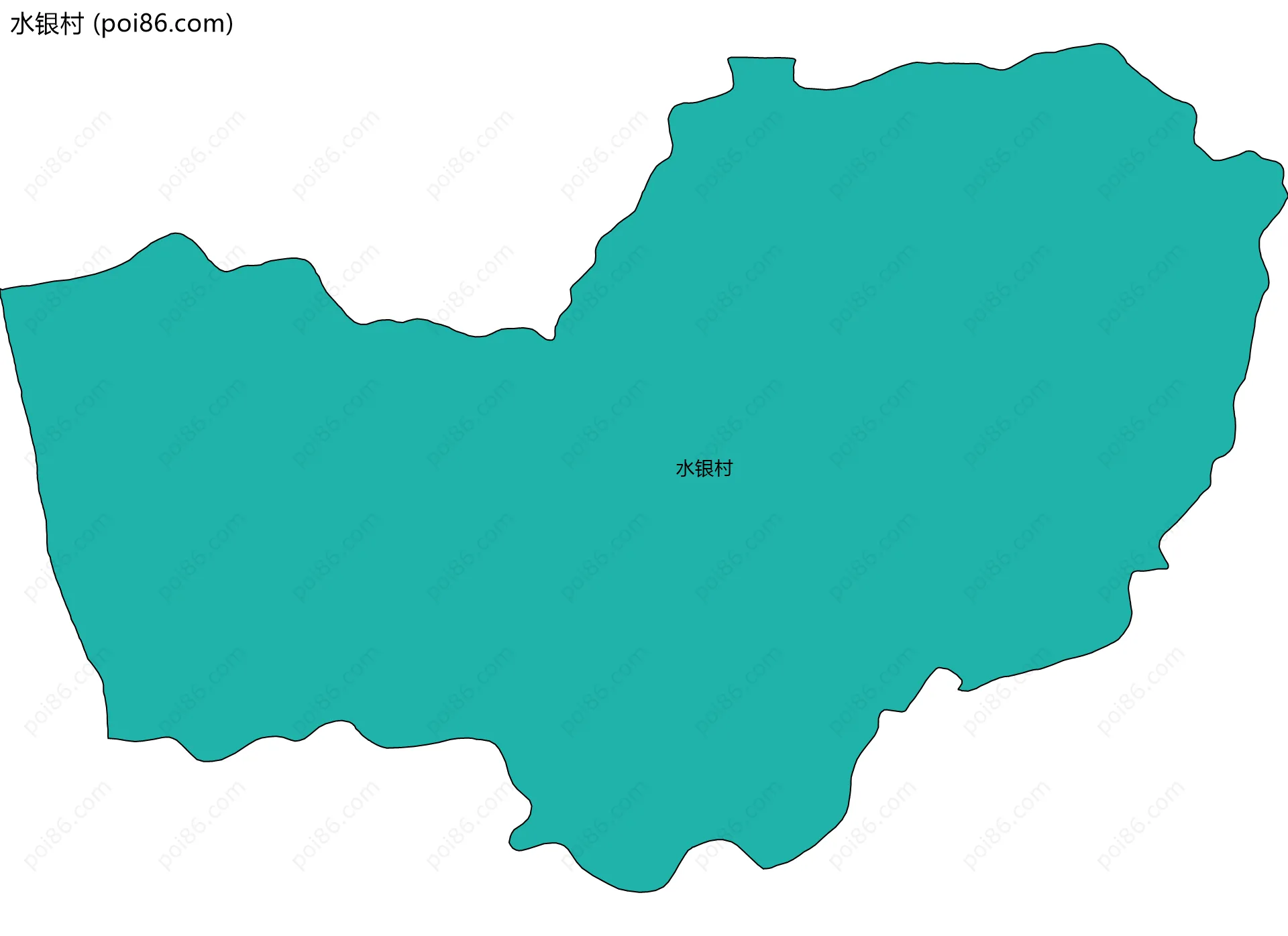 水银村边界地图