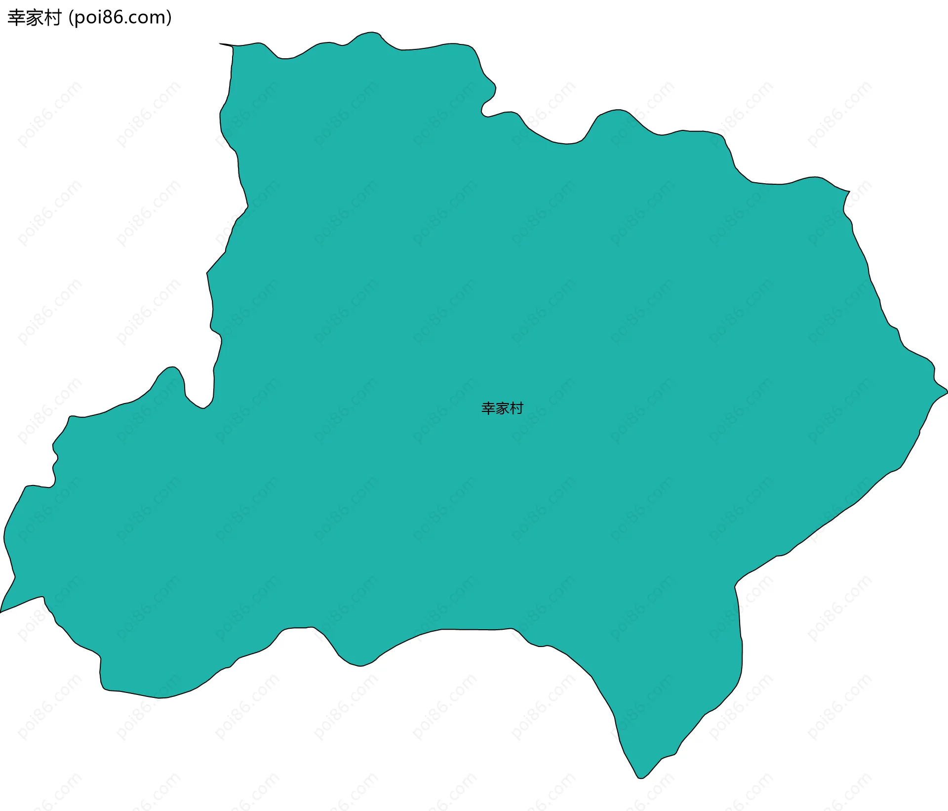 幸家村边界地图