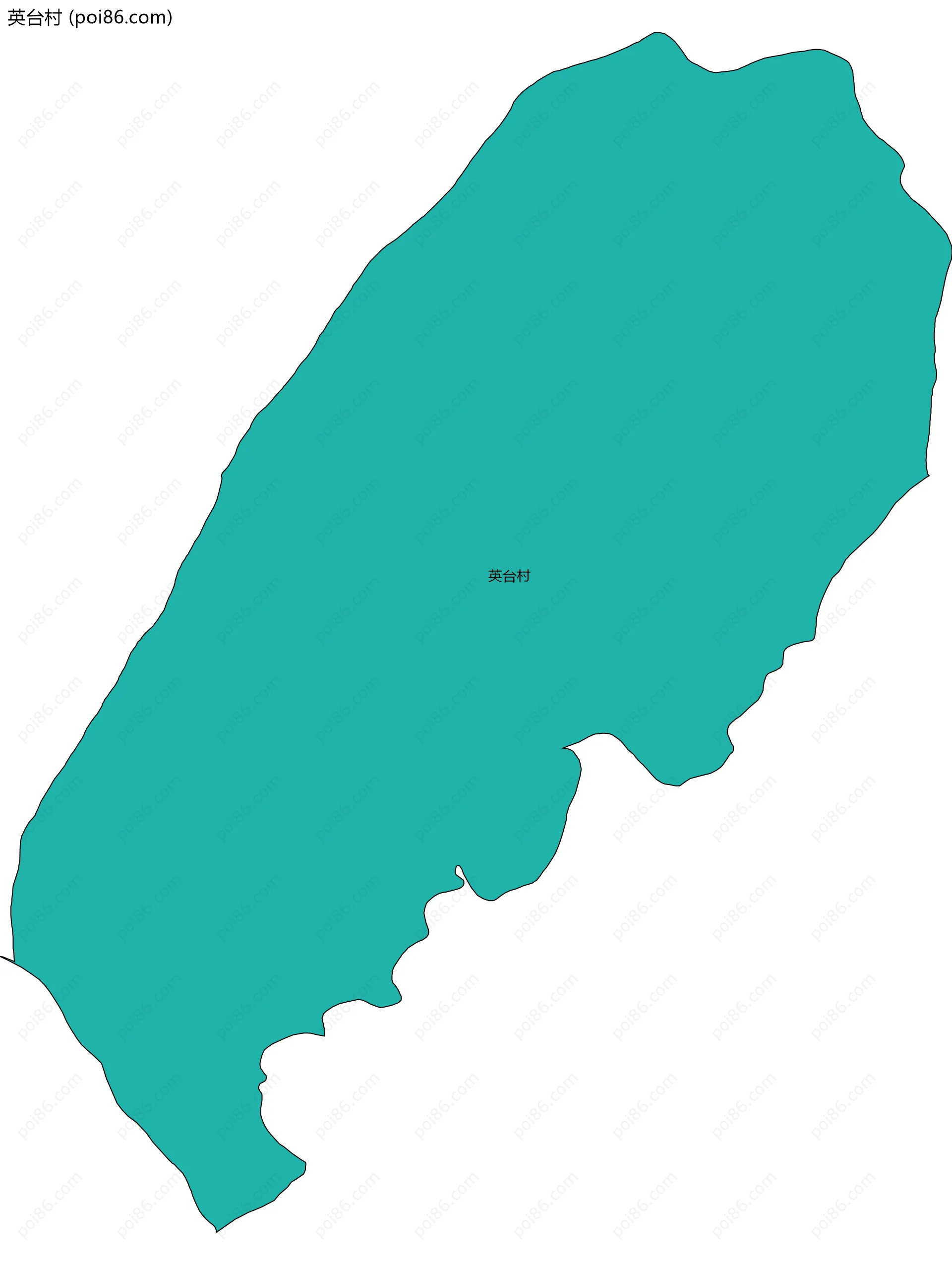 英台村边界地图