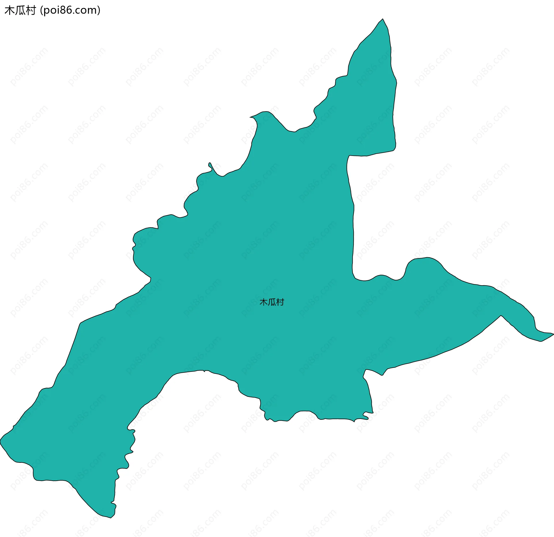 木瓜村边界地图