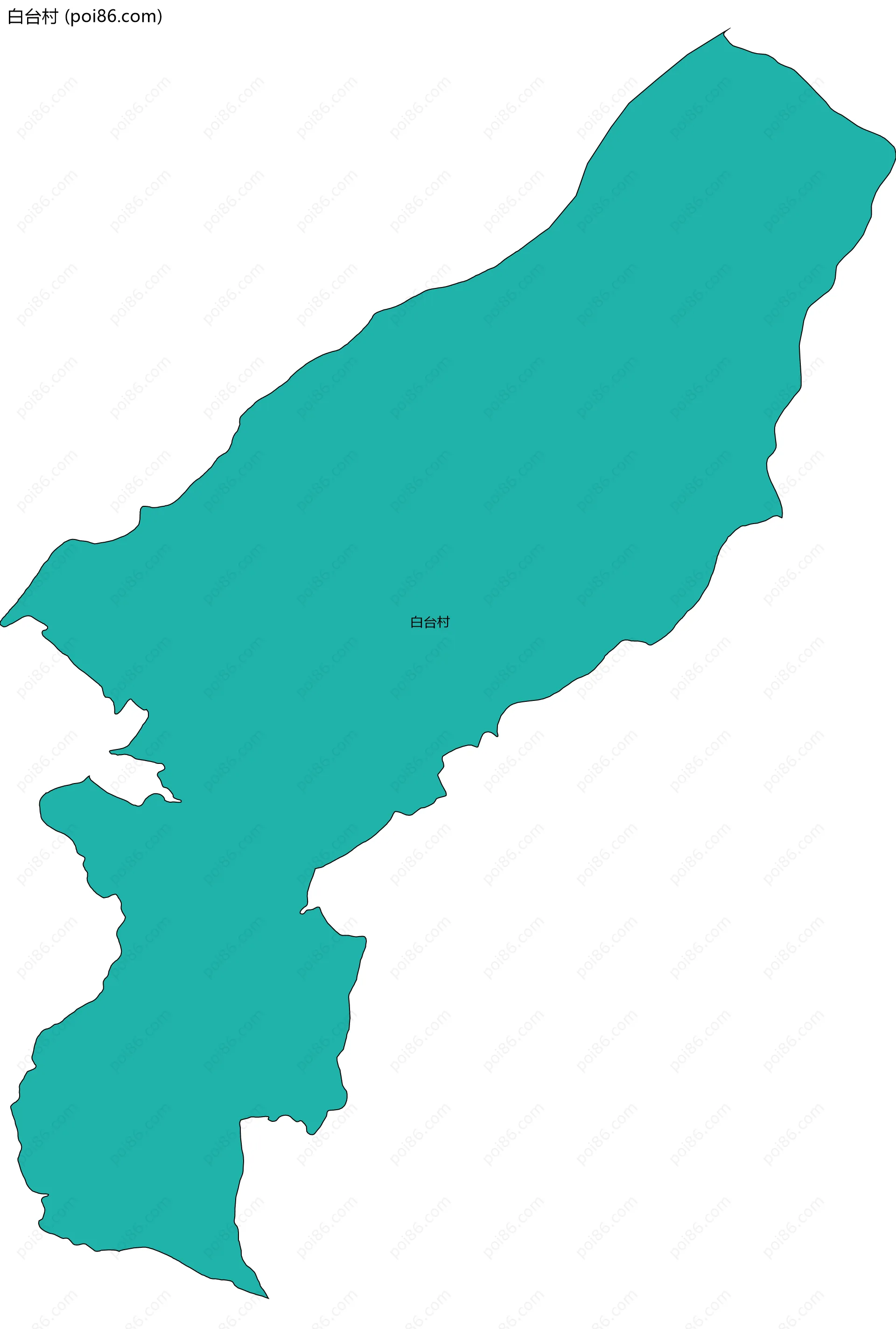 白台村边界地图