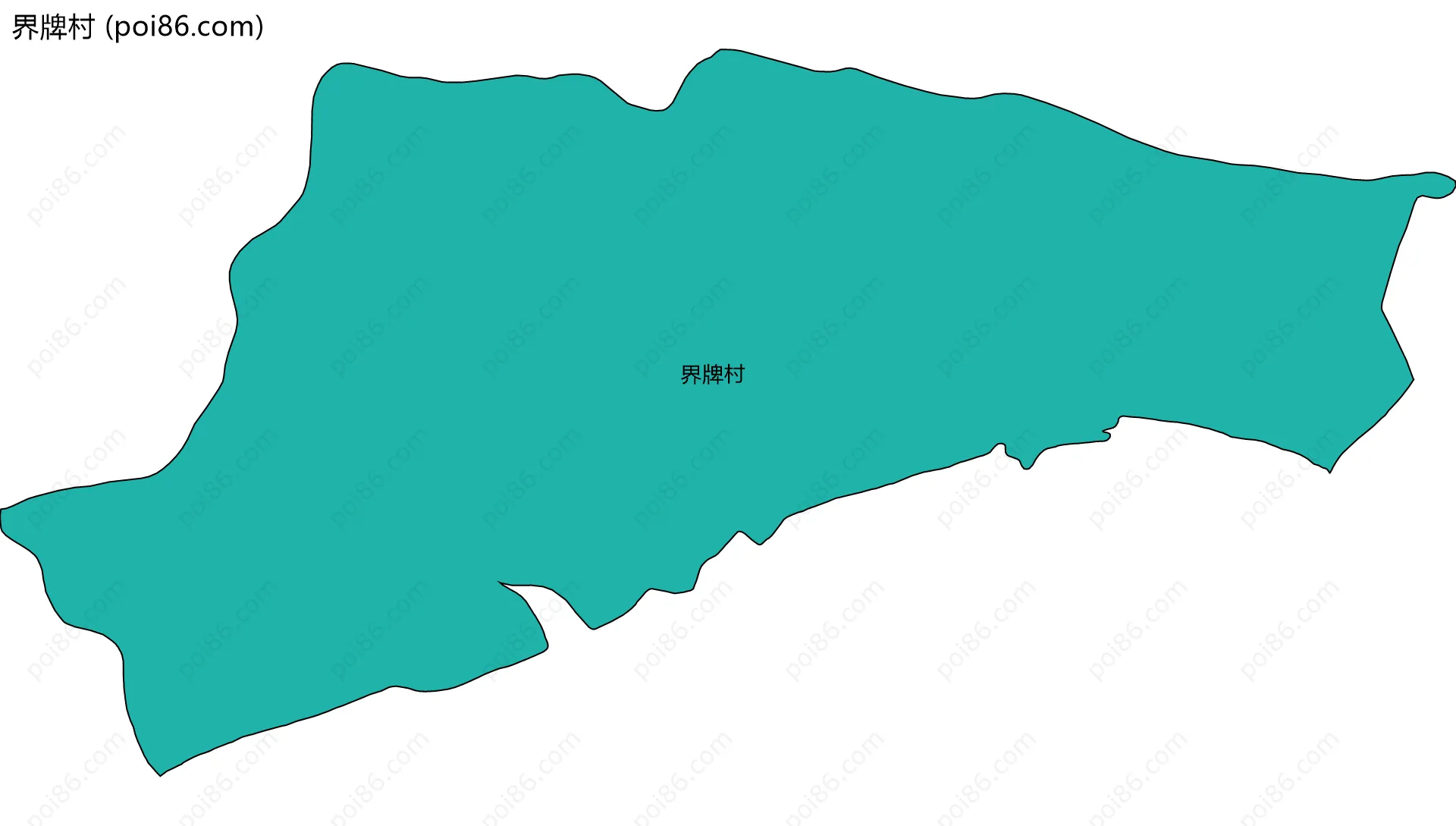 界牌村边界地图
