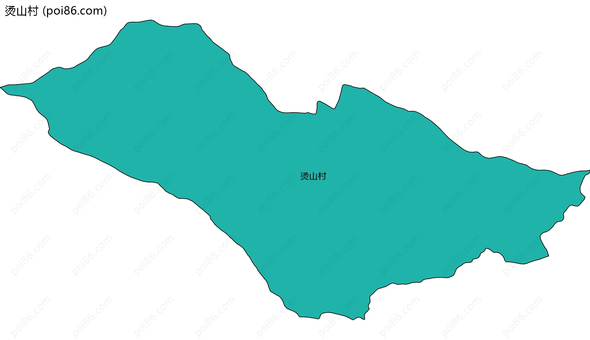 烫山村边界地图