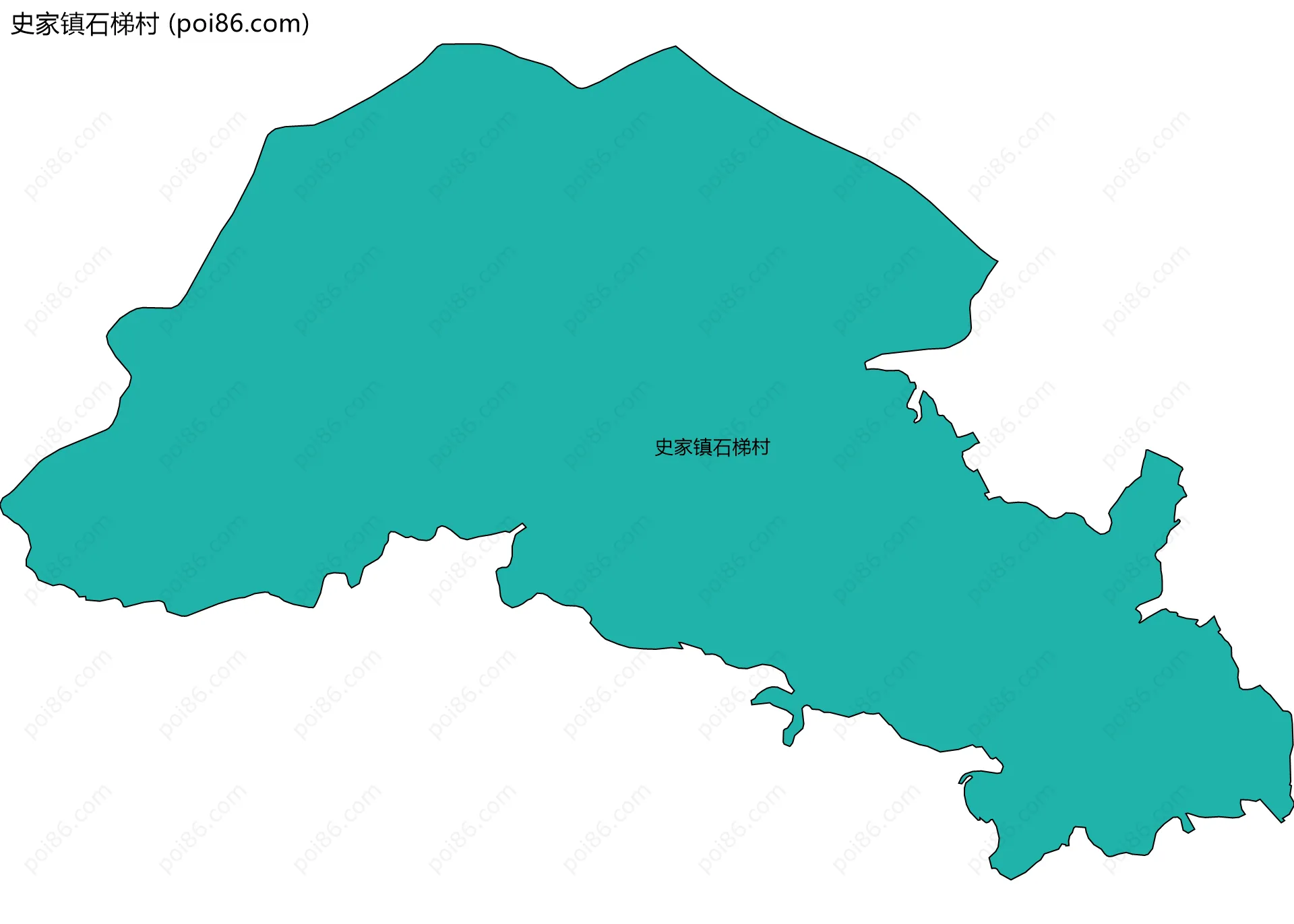 史家镇石梯村边界地图