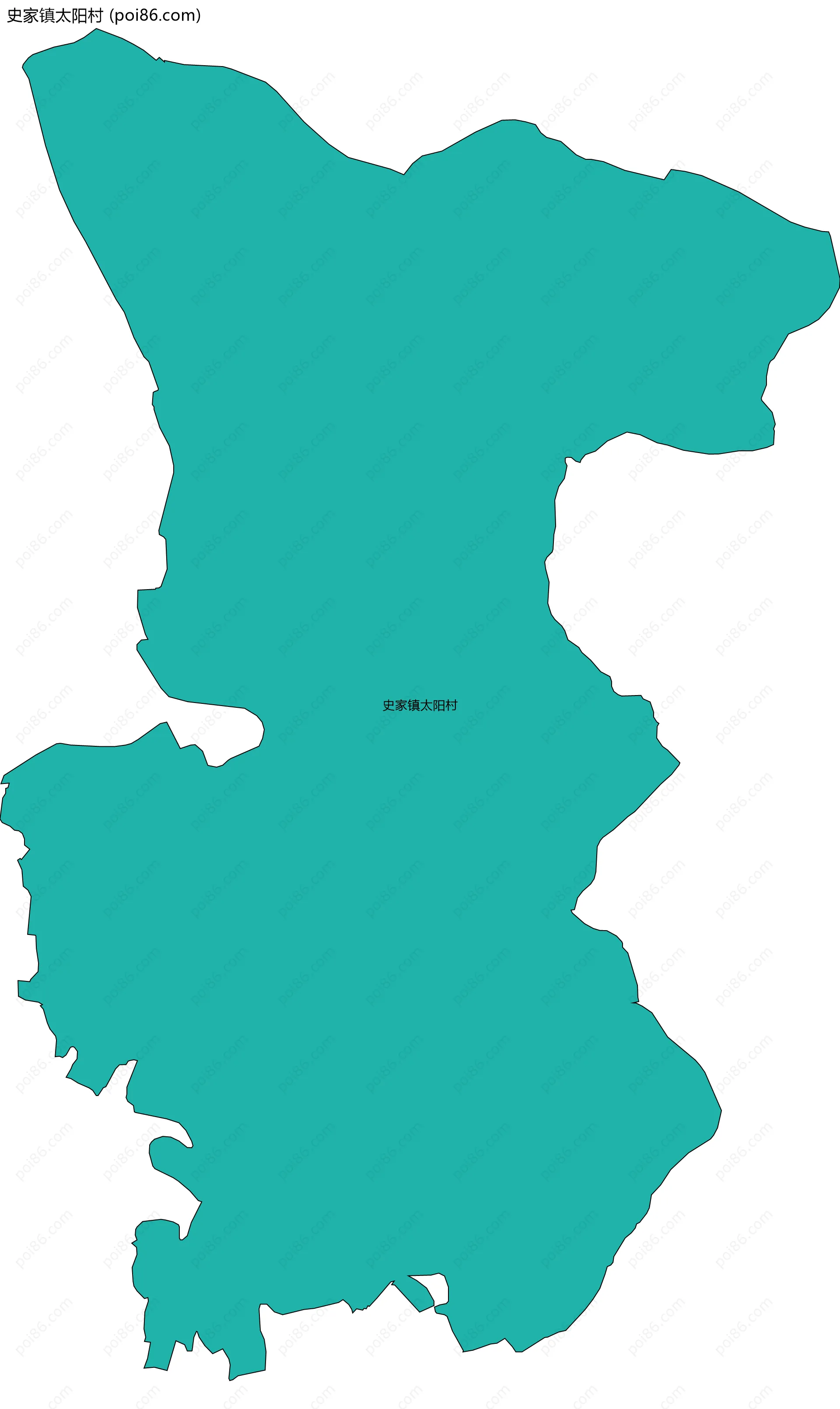 史家镇太阳村边界地图