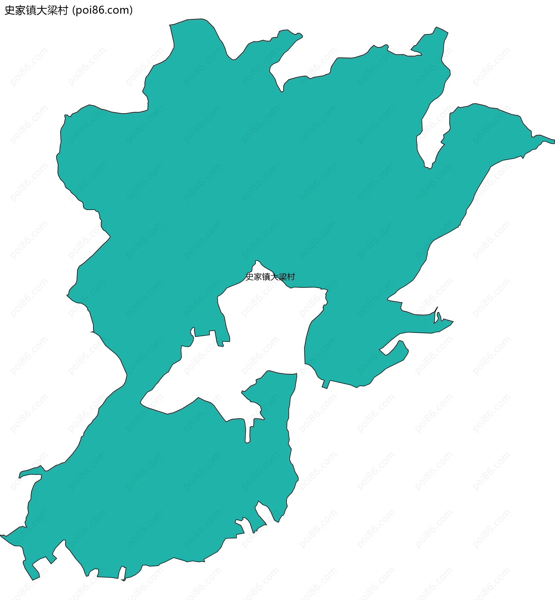 史家镇大梁村边界地图