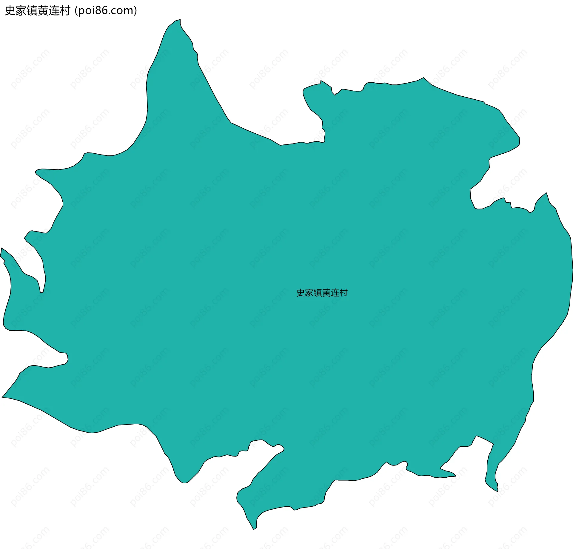 史家镇黄连村边界地图
