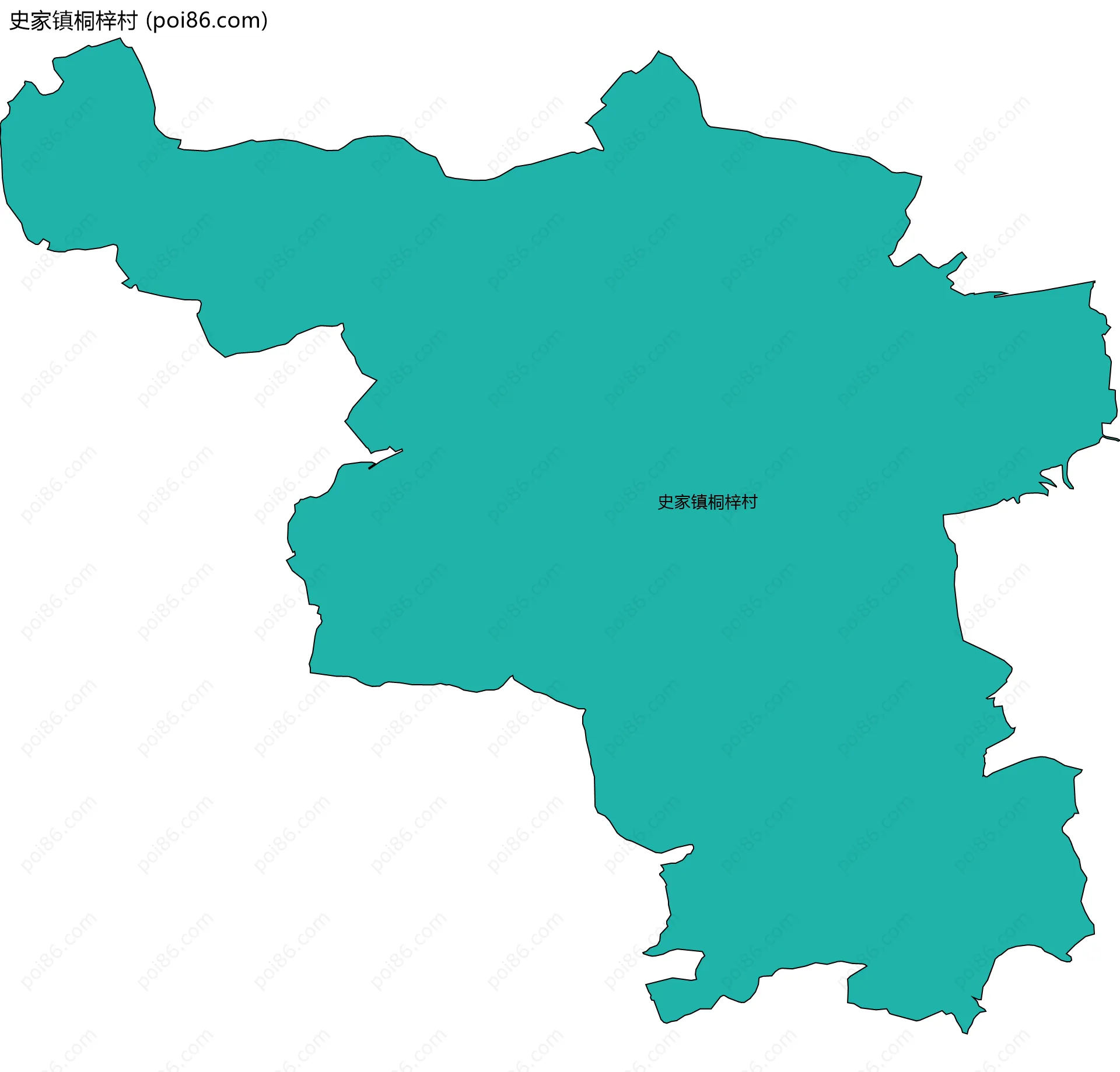 史家镇桐梓村边界地图