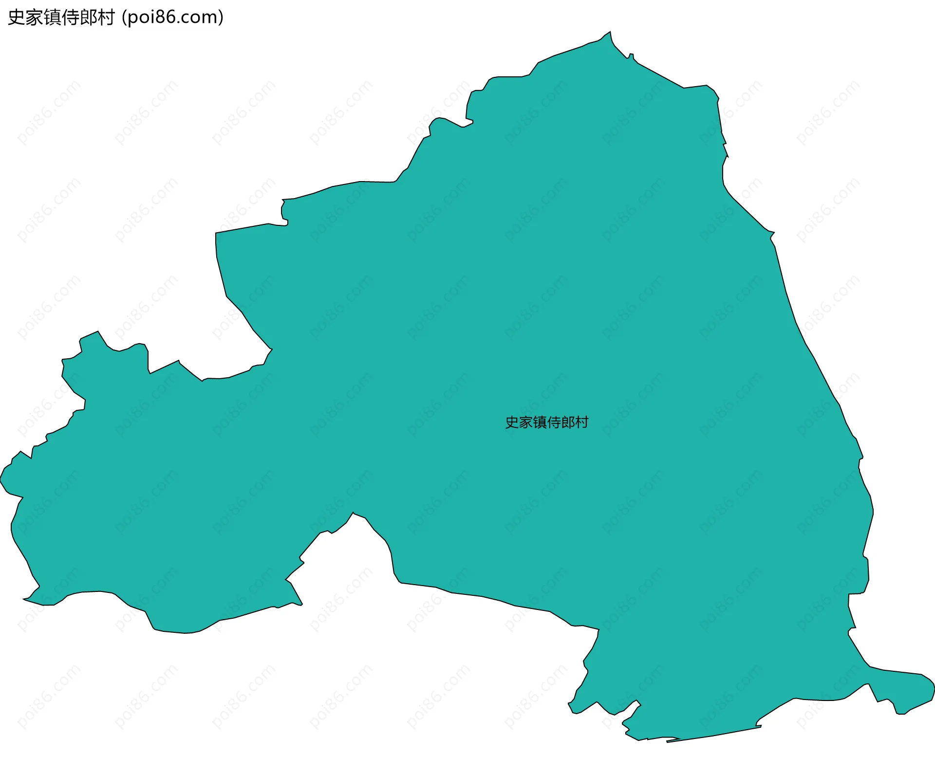 史家镇侍郎村边界地图