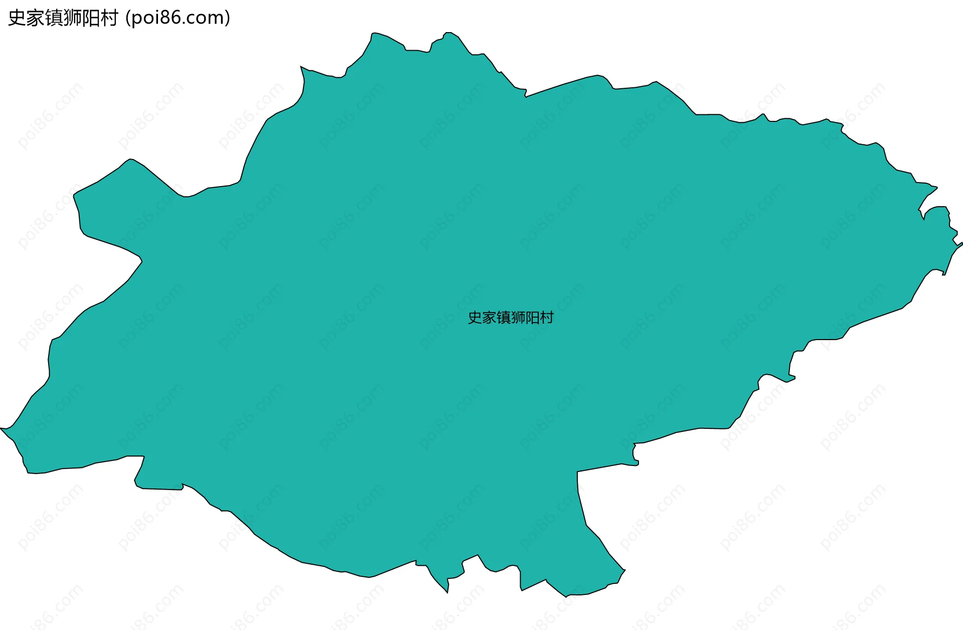 史家镇狮阳村边界地图