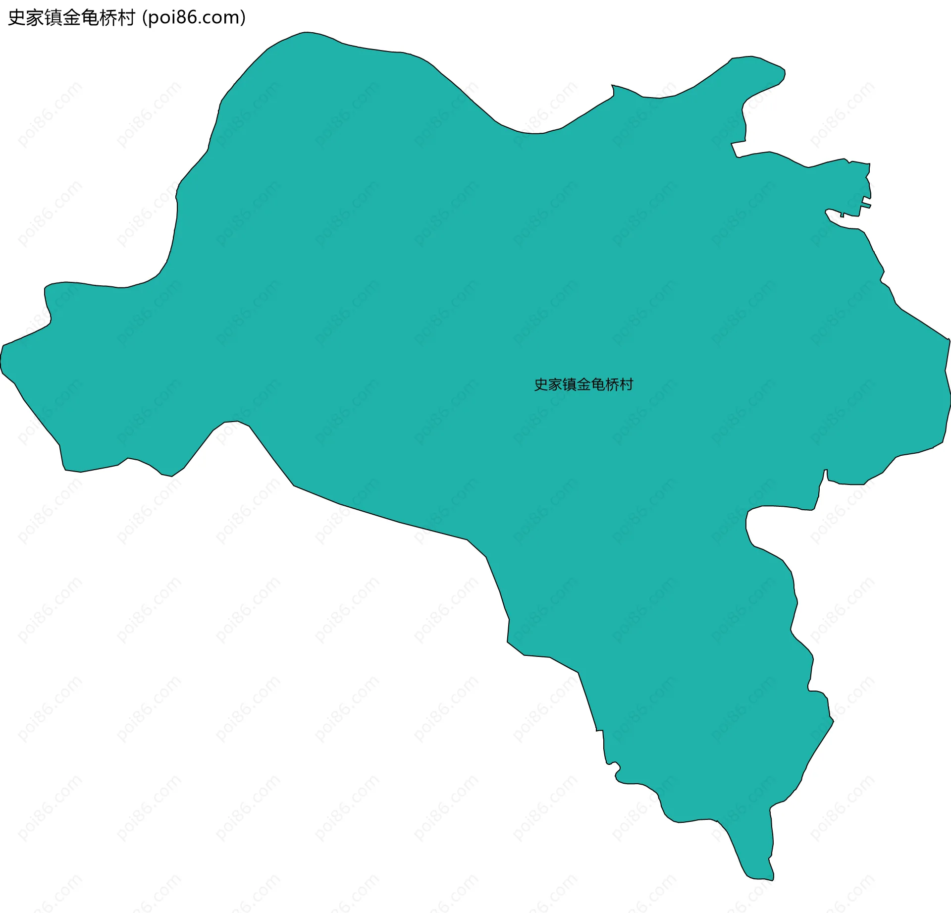 史家镇金龟桥村边界地图