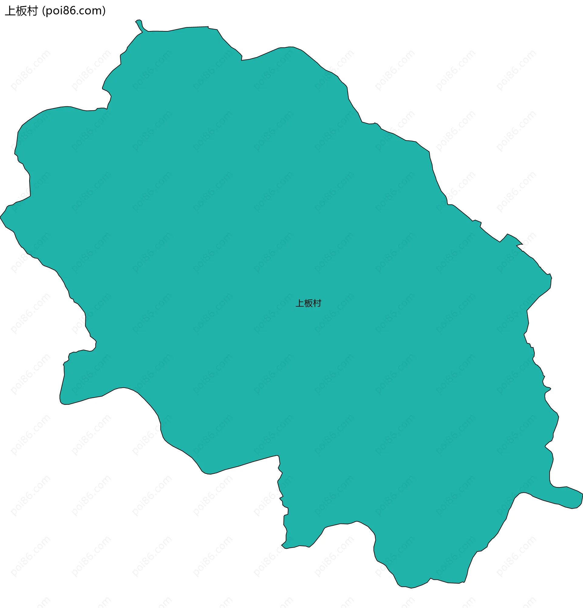 上板村边界地图